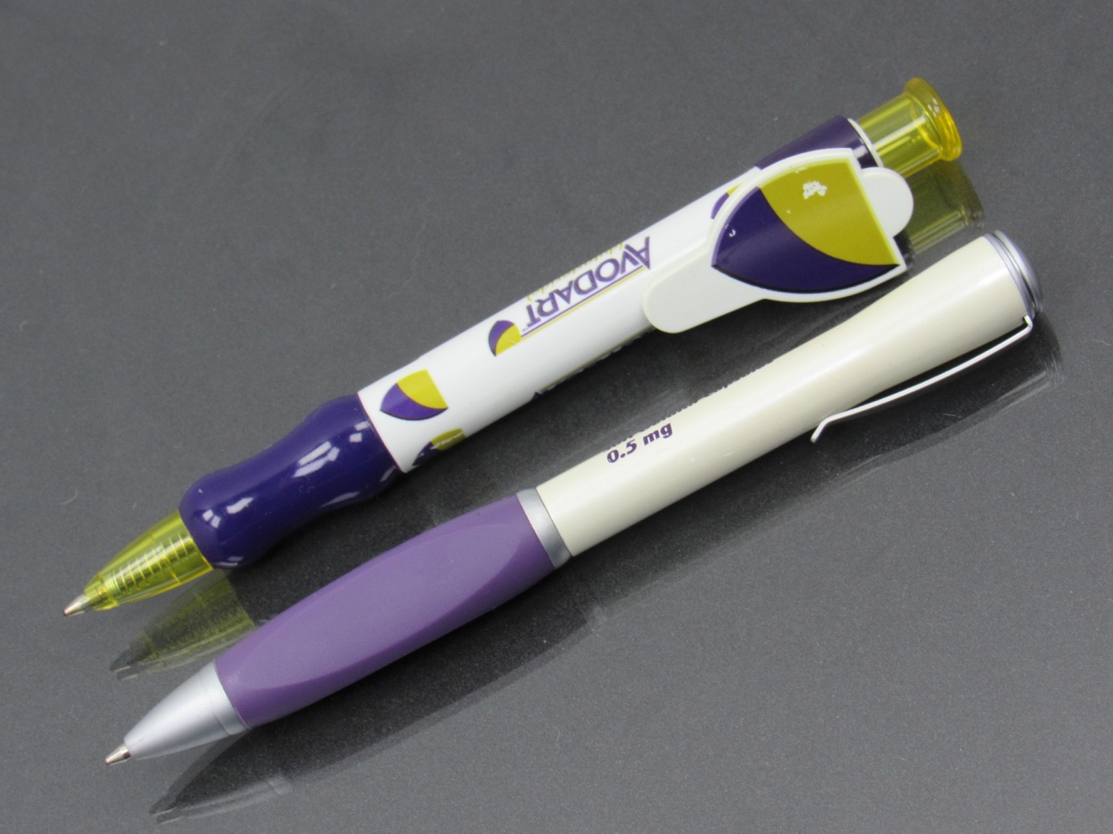 Avodart PENS Plastic & Heavy Metal Drug Rep Pharmaceutical Promo Advertising