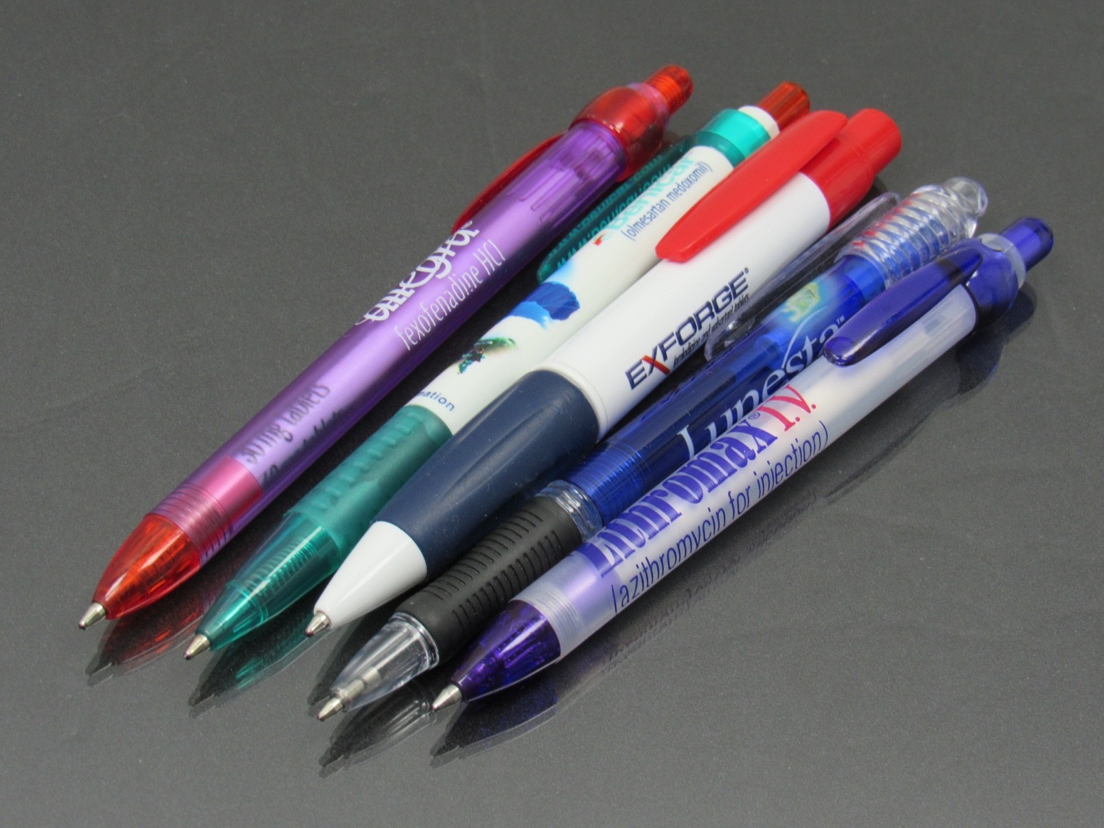 Drug Rep Lot 5 PENS Allegra Benicar Exforge Lunesta Zithro Pharmaceutical Promo