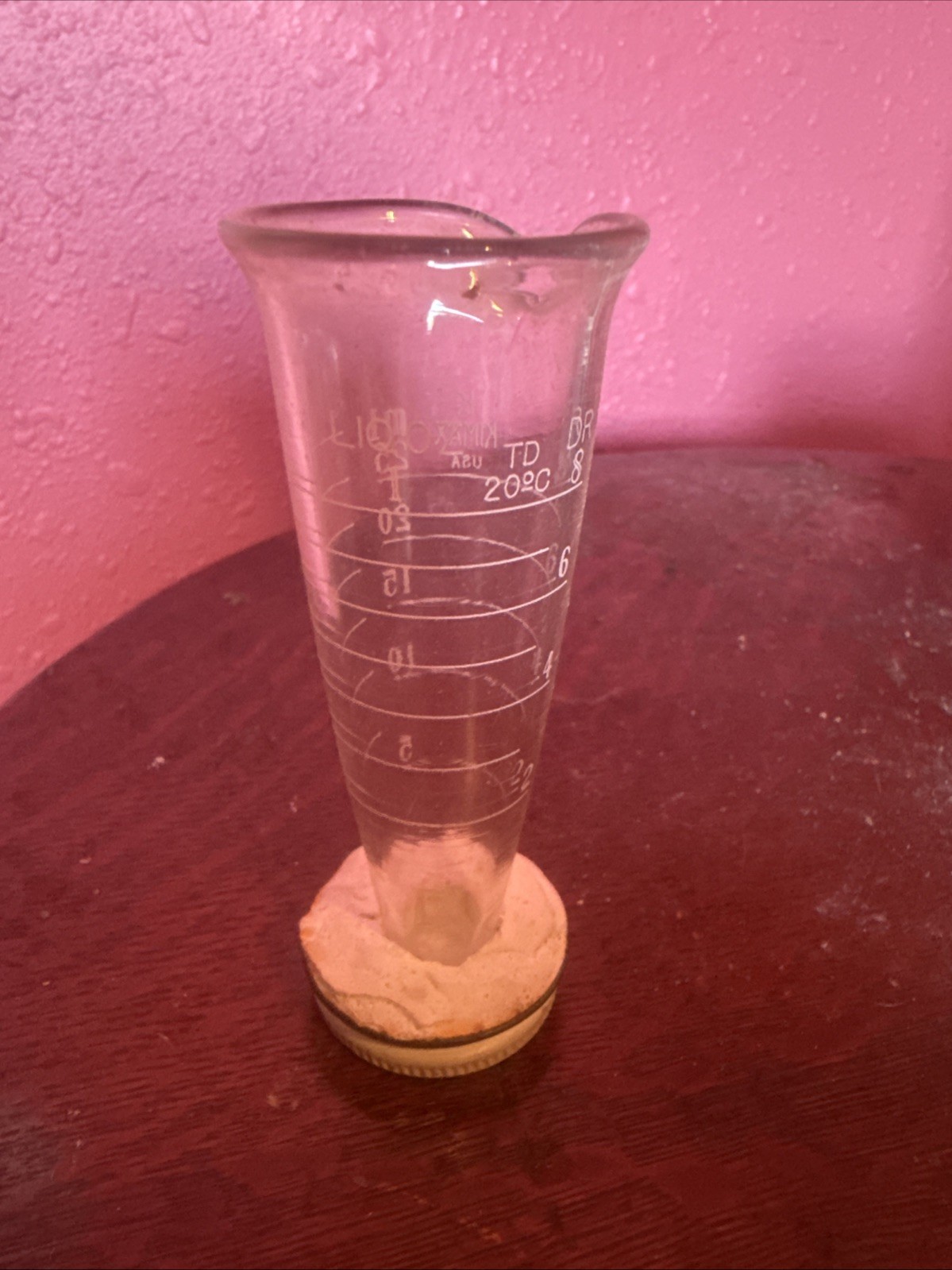 Vintage Roche Pharmaceutical Promotional Glass Paperweight Display