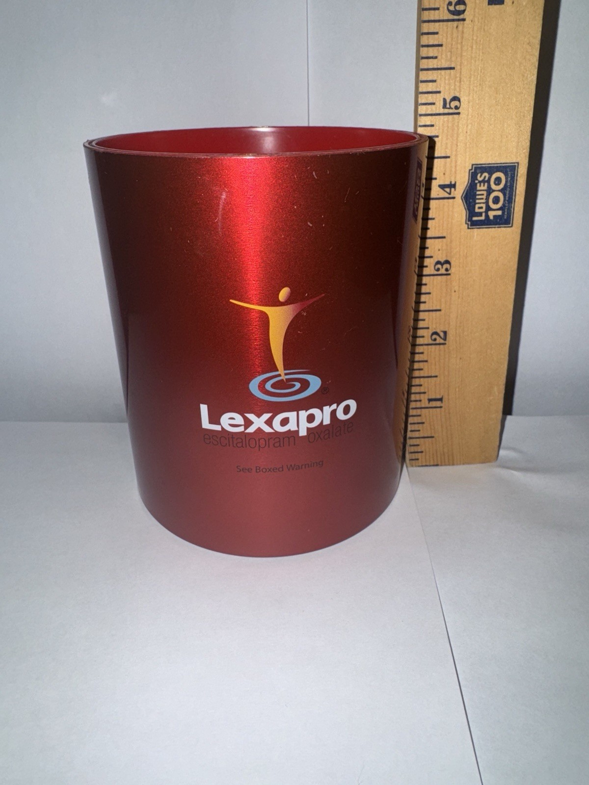 Lexapro Bipolar Mental Pharmaceutical Advertising Pen Pencil Cup Desk Top 4.75”