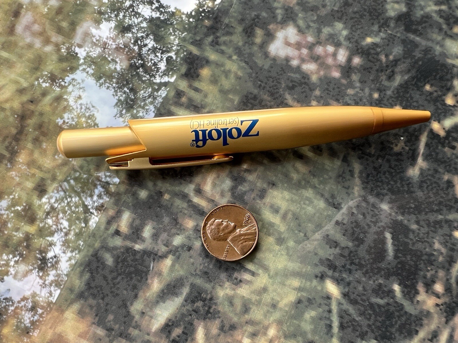 Vtg ZOLOFT Pen Drug Rep Doctors Pharmaceutical Promo Metal Pen Rare!!!Brand New!