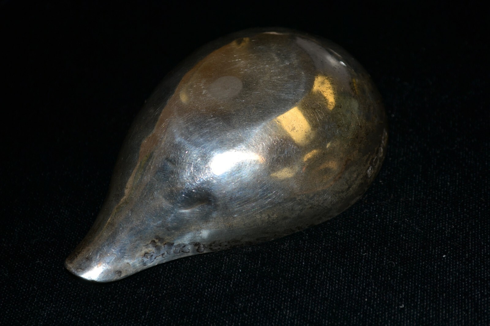 Vtg Apothecary Pharmacy Sterling Mortar Scottish Silver Grinding Pour Spout Bowl