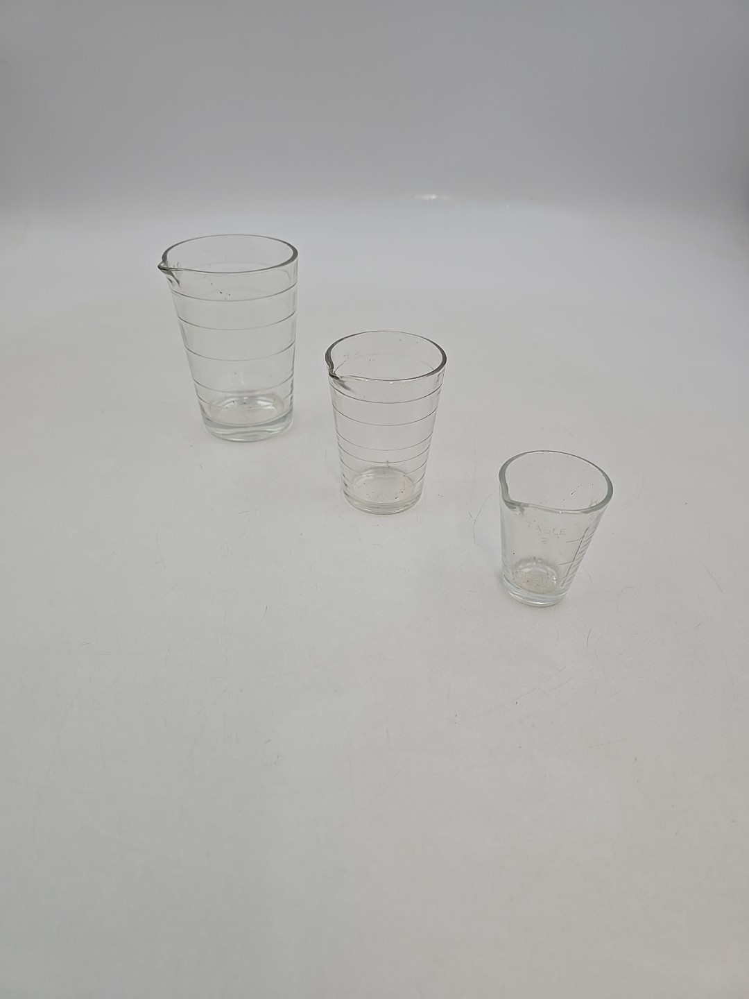 Vintage Measure Glass Cups From Pharmacy