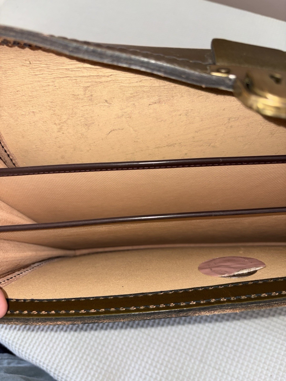 Hoffman La Roche Vintage Leather Document Bag Homa Nutley NJ Pharmaceutical Rep