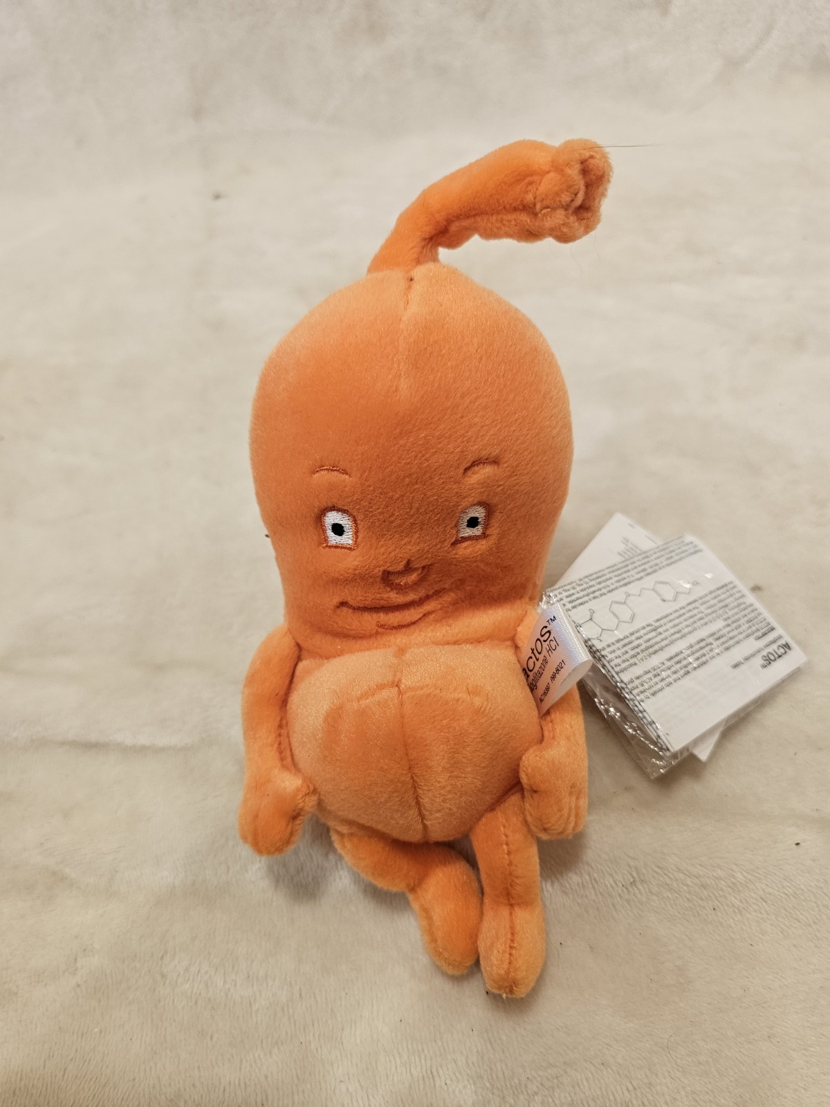 New Actos Pharmaceutical Drugs Advertising Promotional Plush Lot of 6 with tags~