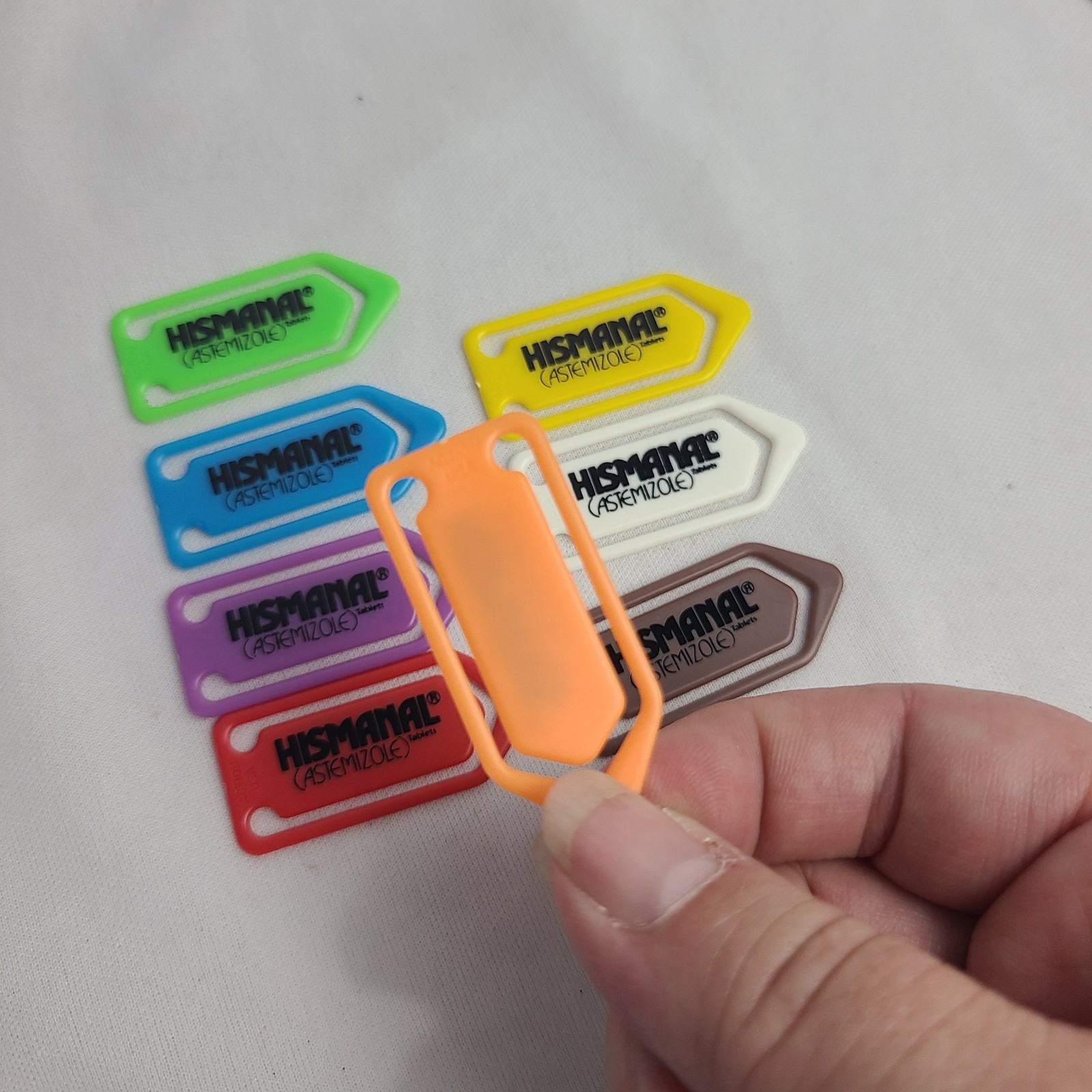 Vintage Pharmaceutical Drug Rep Promo Paper Clip Lot Of 8 Hismanal Astemizoles