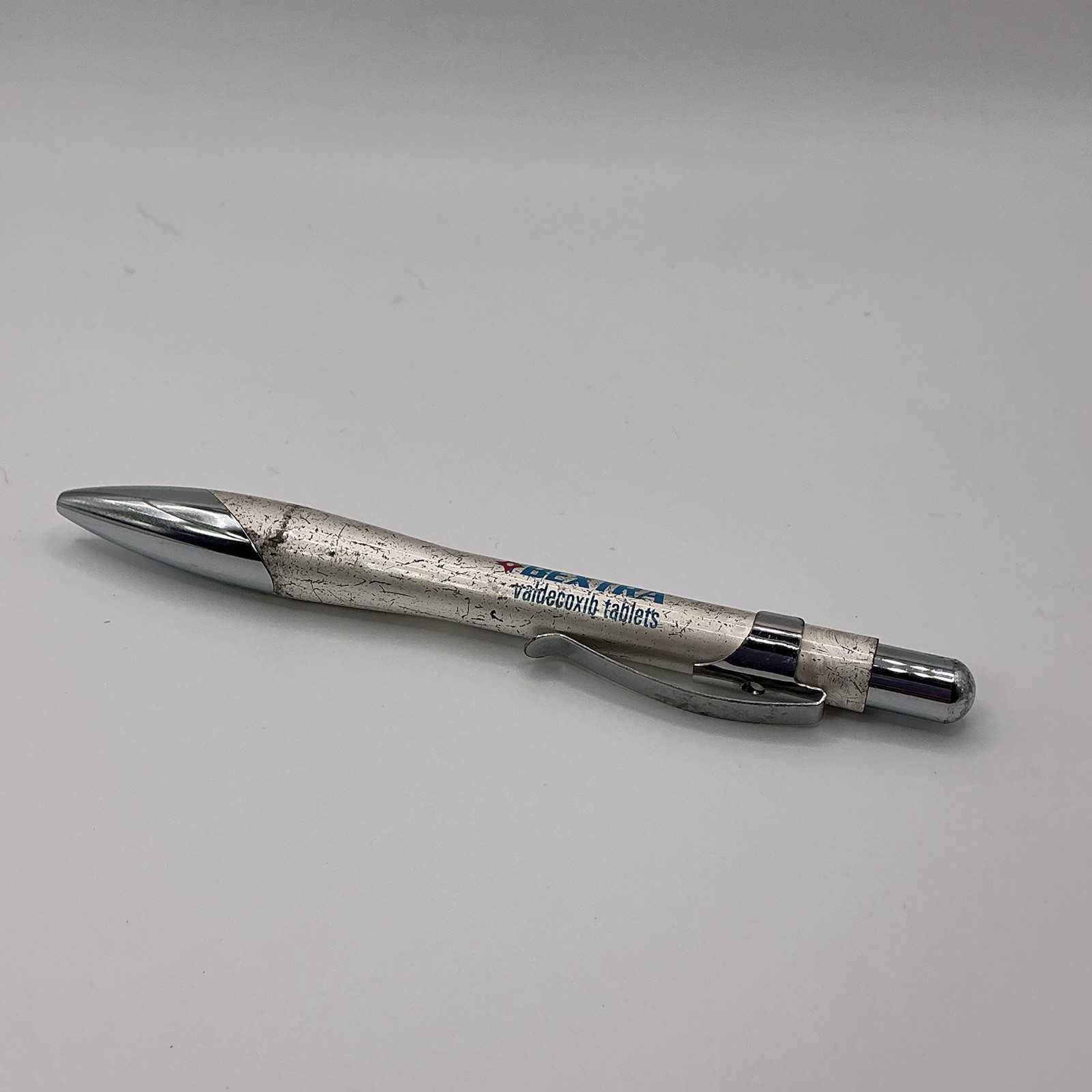 Celebrex Bextra Pharmaceutical Drug Rep Click Pen Heavy Metal Works Scratched