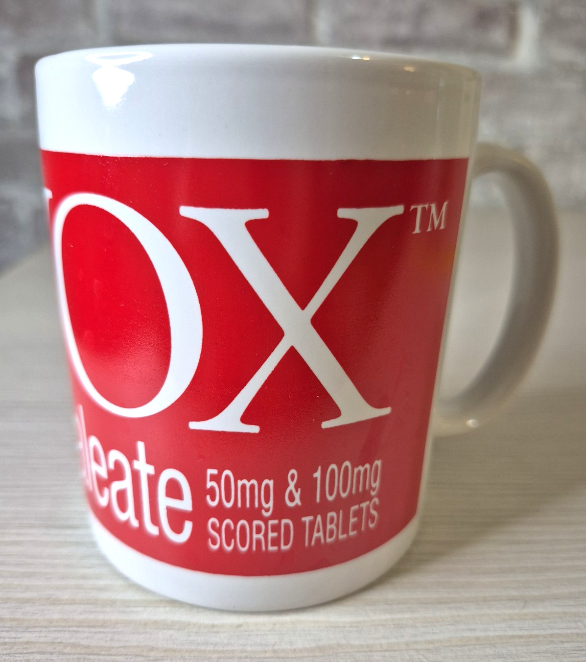 Luvox Fluvoxamine Maleate Tablet Pharmaceutical Advertising Coffee Cup Mug