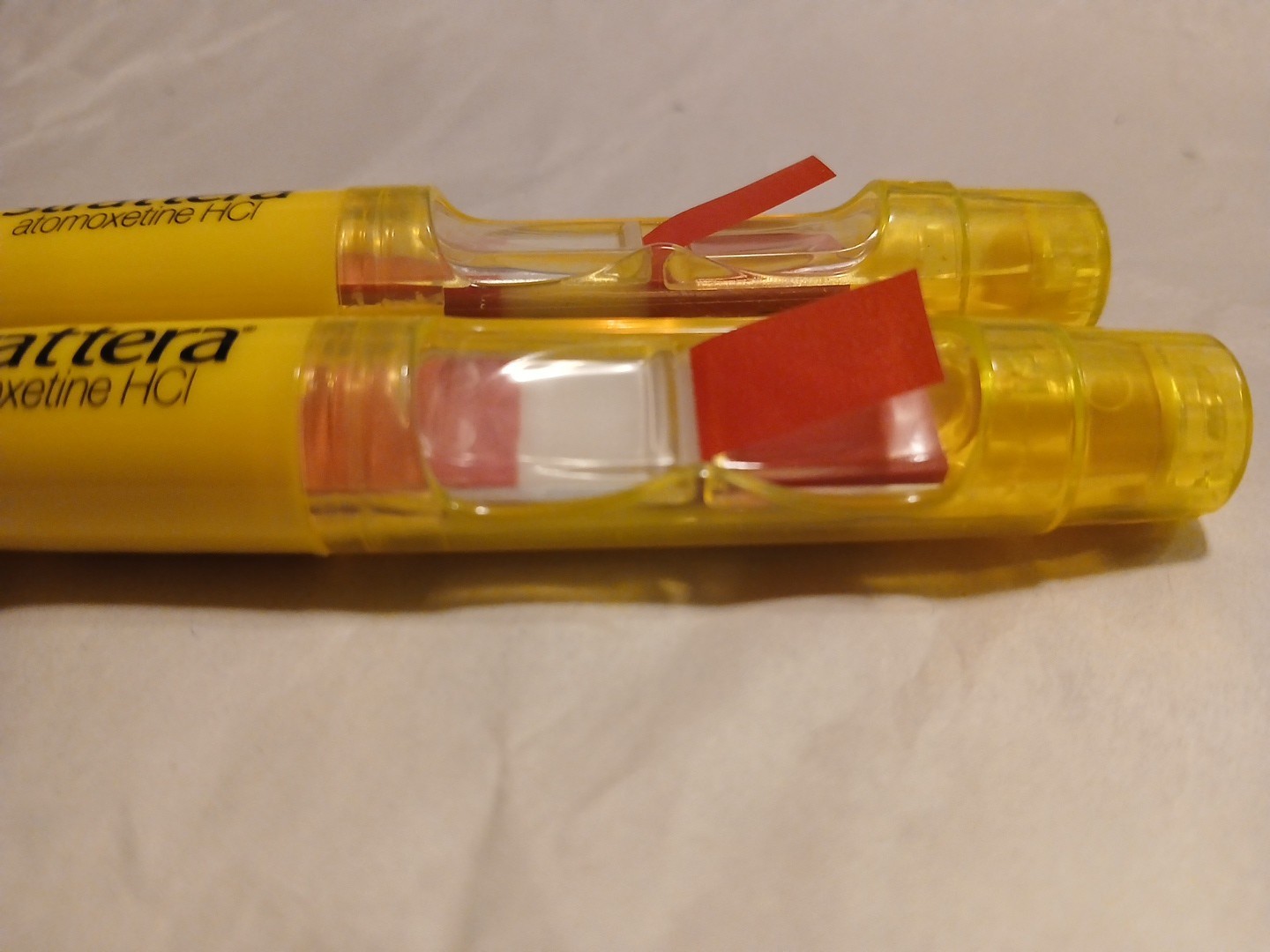 Strattera Highlighter Marker Pens w/Sticky Notes Medical Drug Rep Pharmaceutical