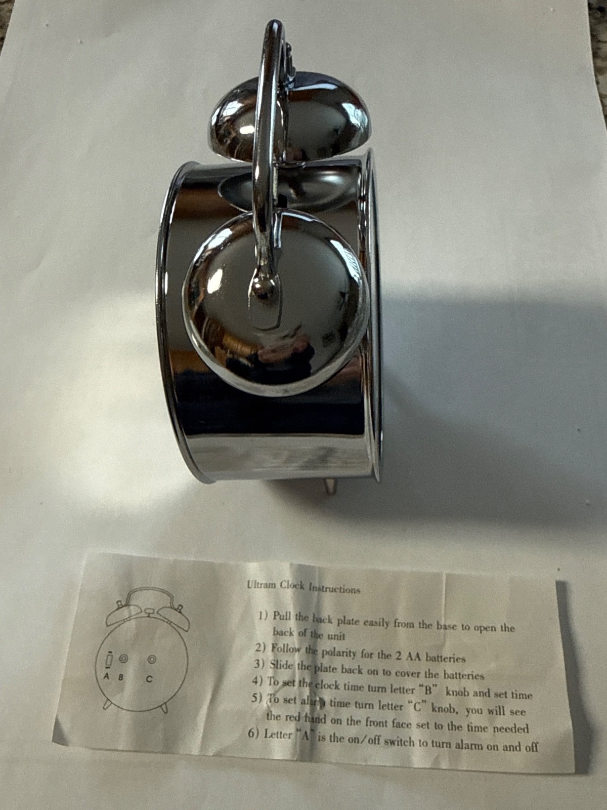 Vintage ULTRAM ER/Tramadol Pharmaceutical Alarm Clock-New in Plastic-Never Used