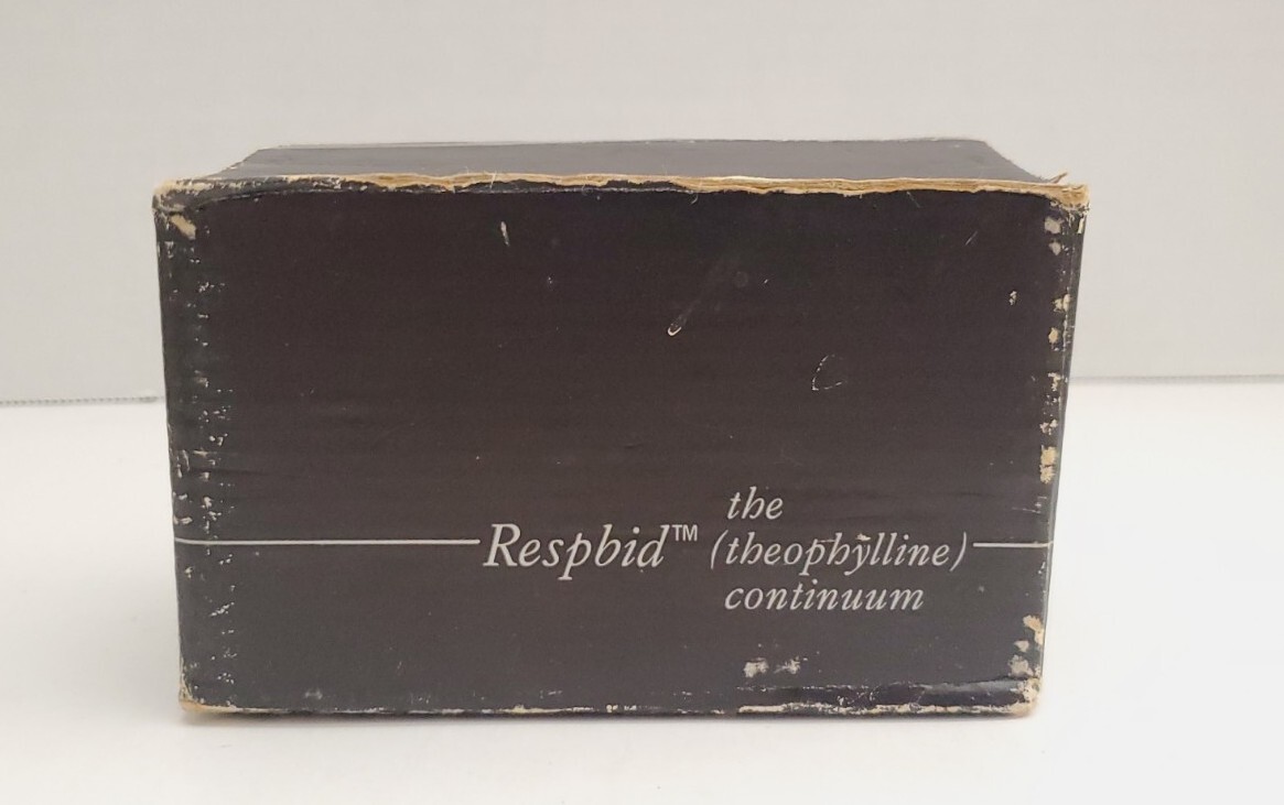 Respbid Medical Drug Advert Promo Metal Art Vintage 1970’s In Original Box