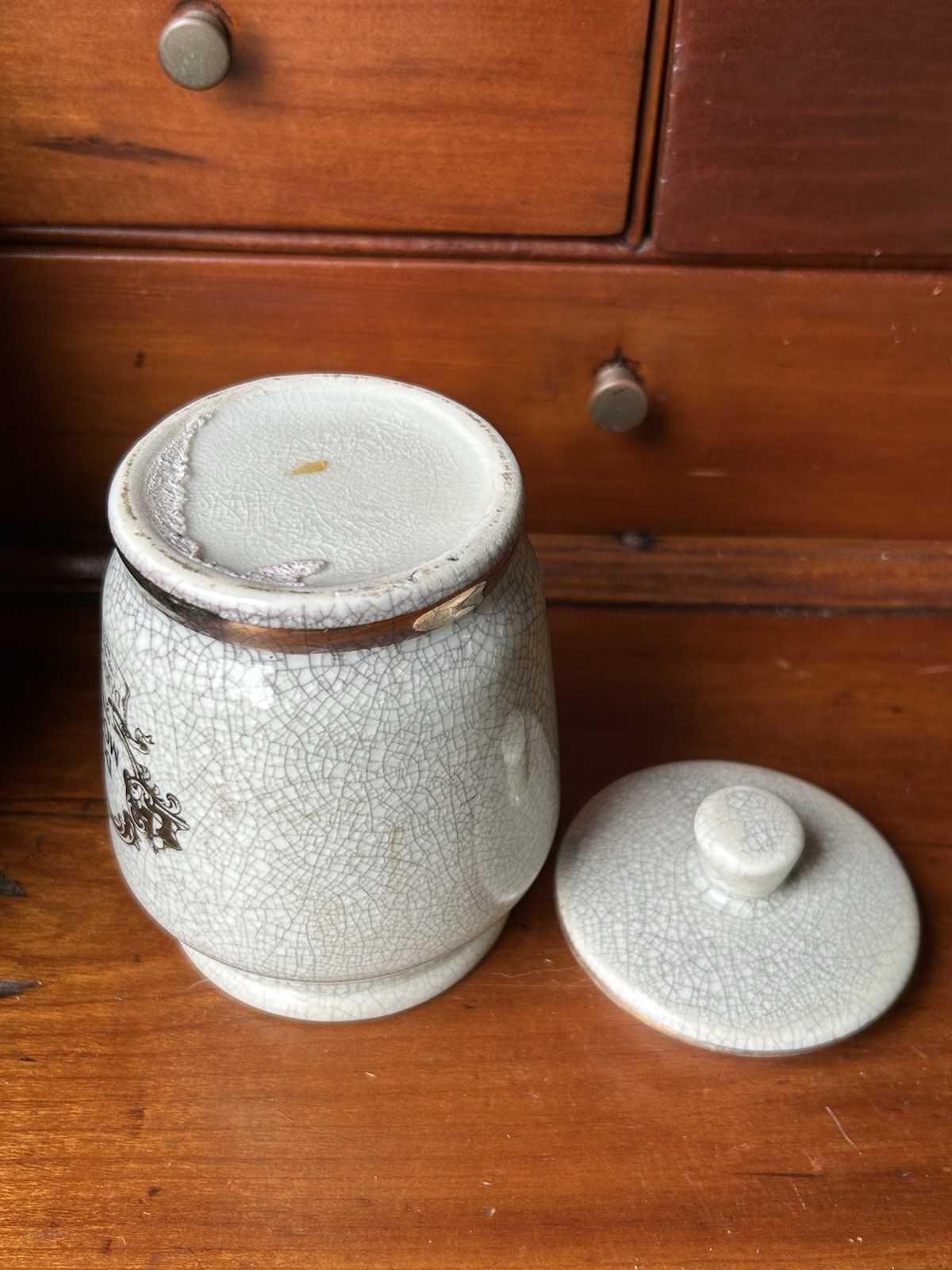 1970s Eli Lilly APOTHECARY ceramic Jar Pro Dolore Moderata Pharmacy – Storage