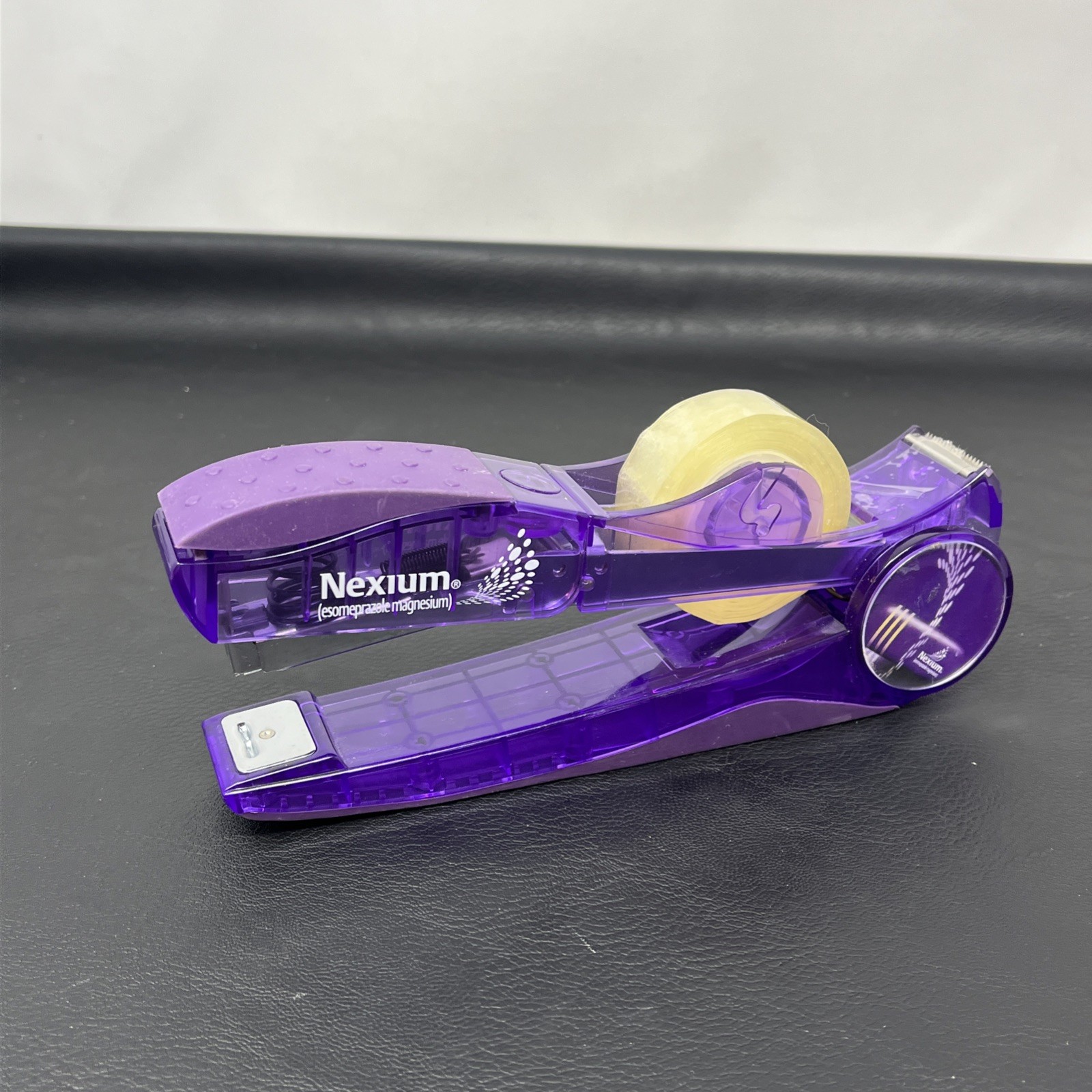 Nexium Pharmaceutical Drug Stapler Tape Dispenser Purple