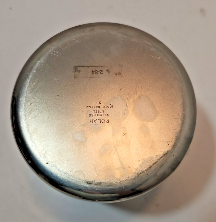 Vtg Stainless Steel Canisters W/ Medical Lid – Set of 2 Vollrath 8802 Polar 3J