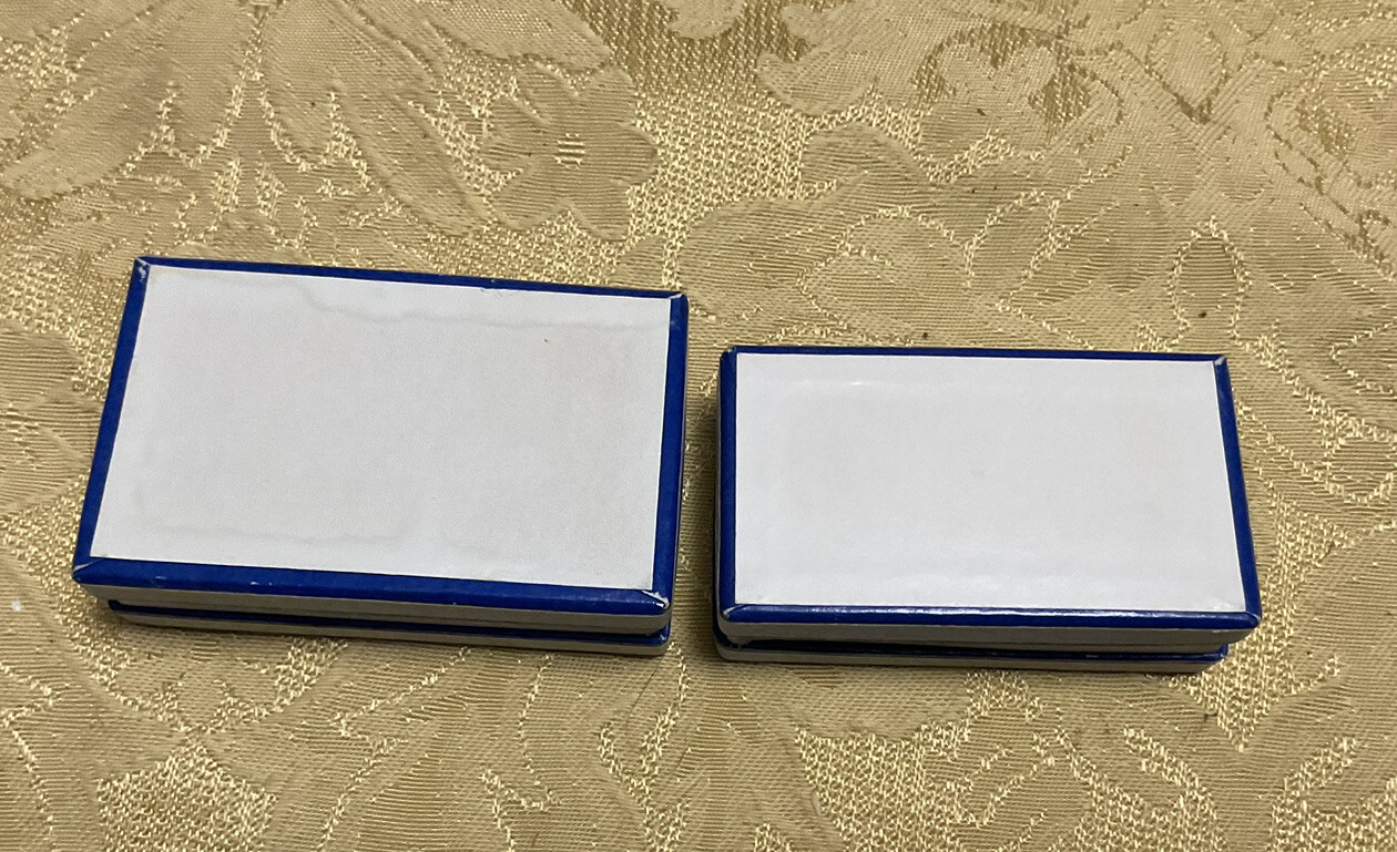 Schaufler Pharmacy Drug Co. Cardboard Prescription Pill Box Belleville ILL 2pcs