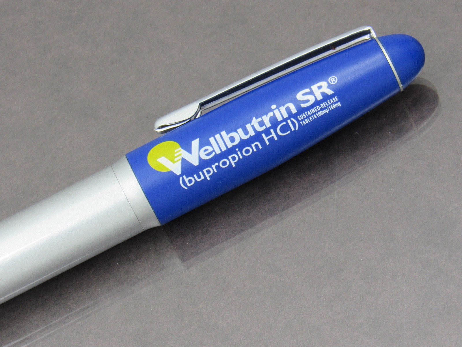 Welbutrin SR Heavy Metal PEN Drug Rep Pharmaceutical Promo Medical Advertising