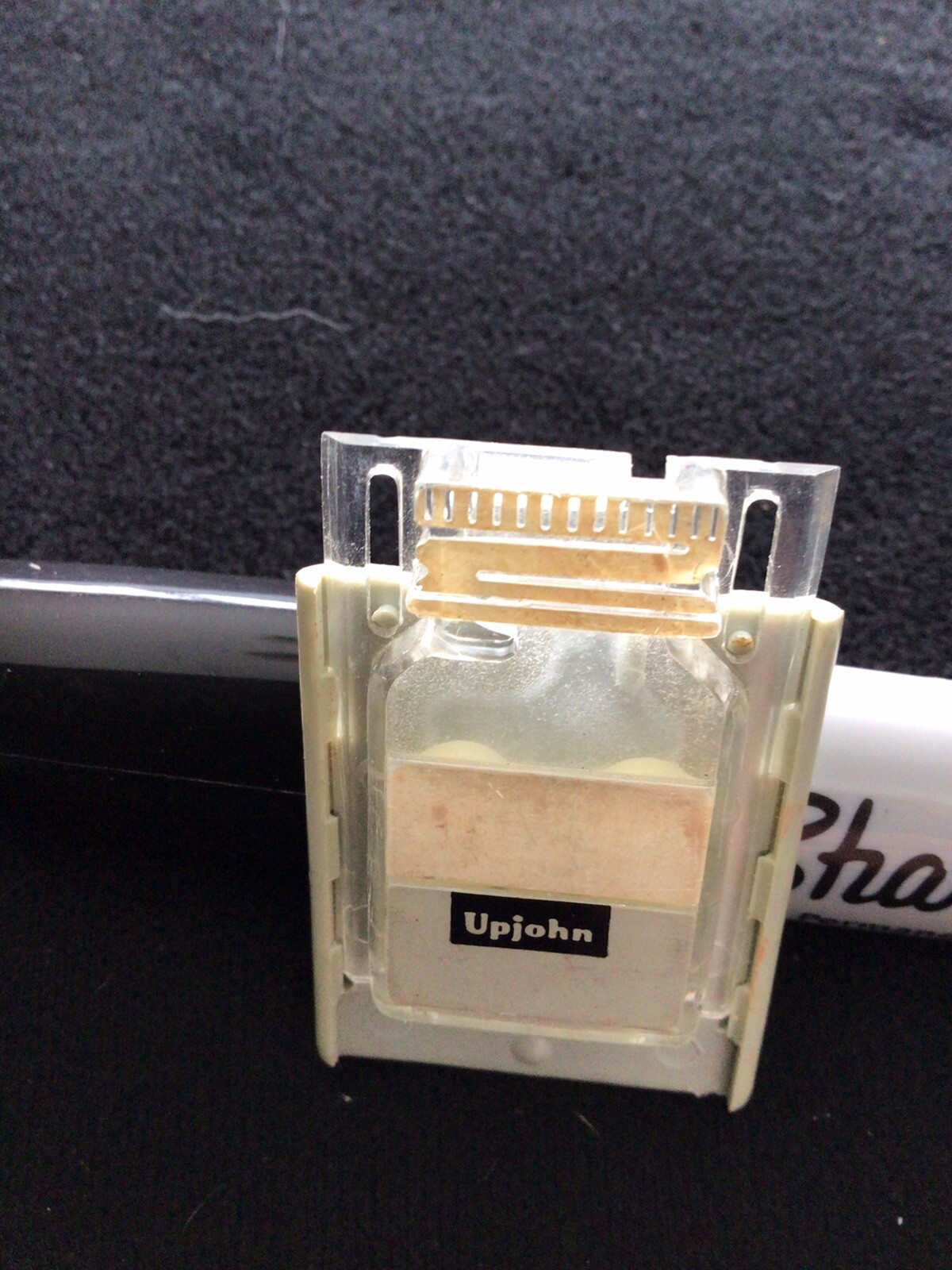 Rare Vintage Upjohn Pharmaceuticals Sample Pill Dispenser
