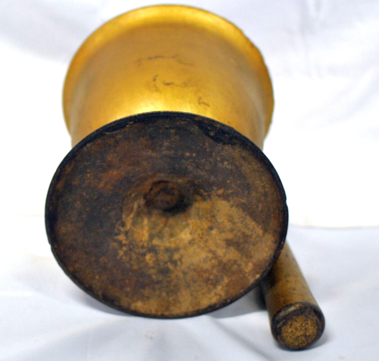 Antique Pharmacy Window Advertising Mortar Pestle 8 1/2″ x 8 1/2″ Drug Store USA