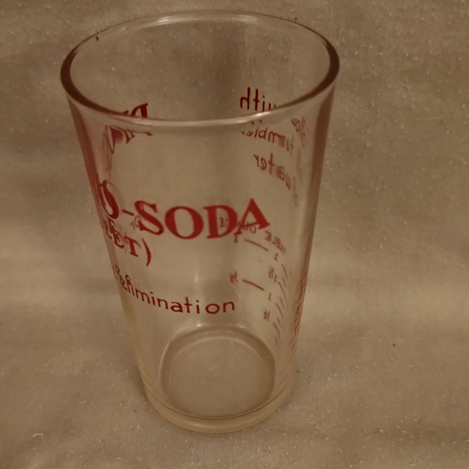 Phospho-Soda Fleet Glass Measuring Cup Pharmaceutical Collectible