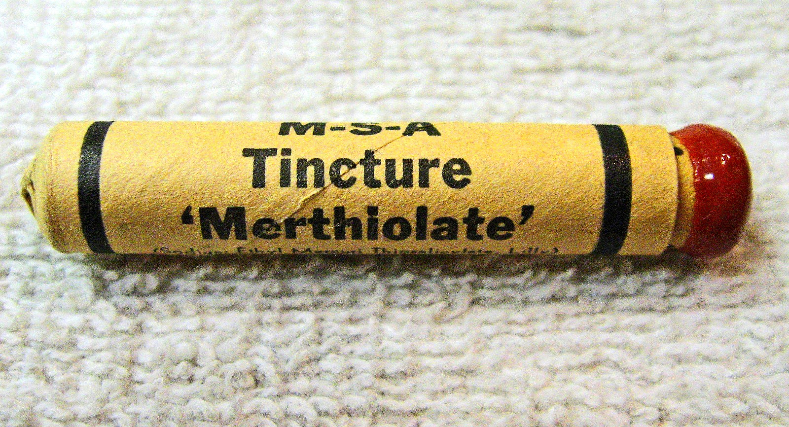 Vintage Tincture Merthiolate Swabs: Full Box of Ten B.F. McDonald Co/Mine Safety