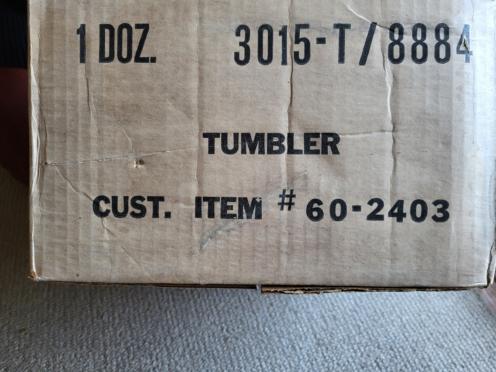 Never used: 12 K-LOR Fruit Tumblers Glasses Physician’s sample promotion in box