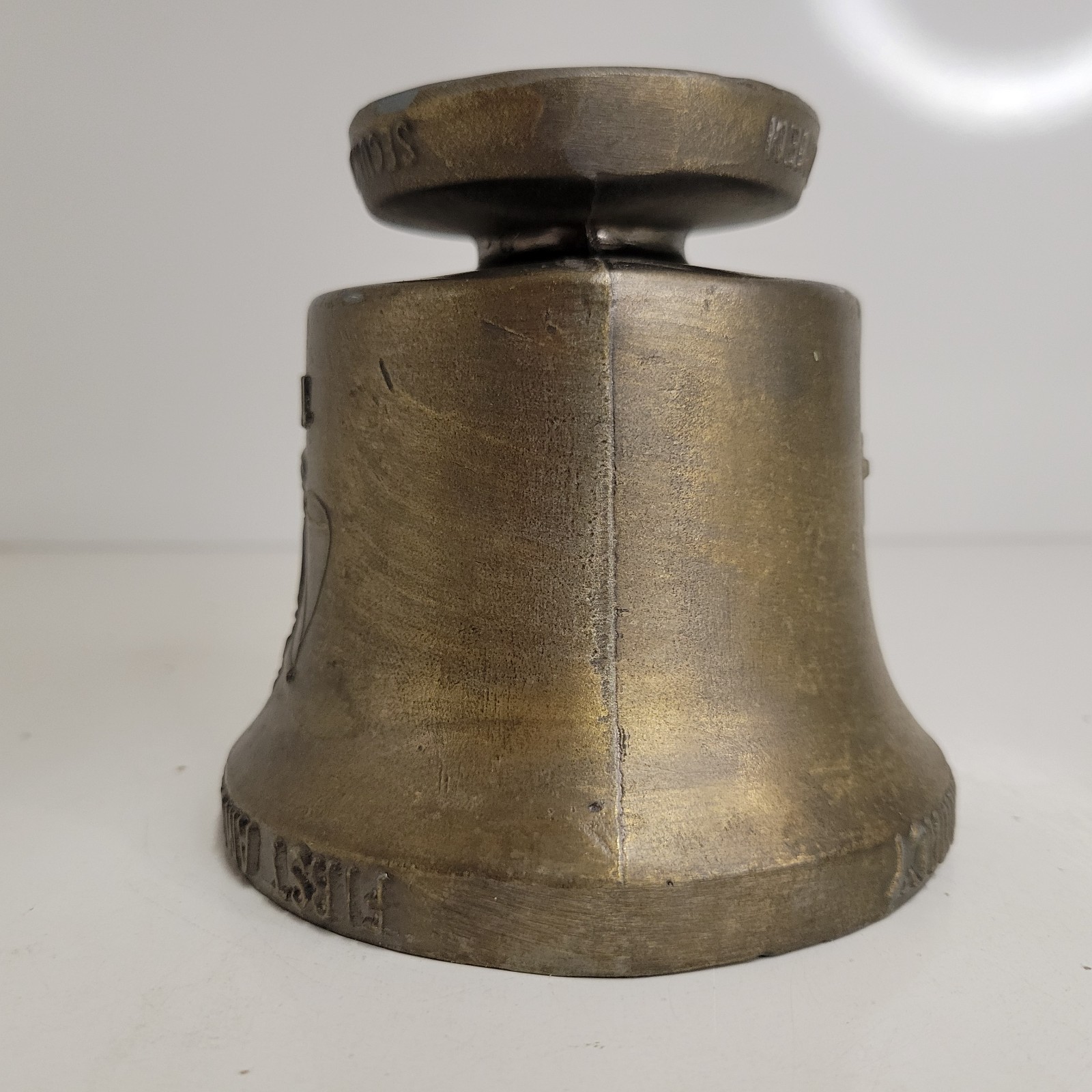 VTG Brass Bronze Schering Mortar & Coricidin Pestle 1752 First American Pharmacy