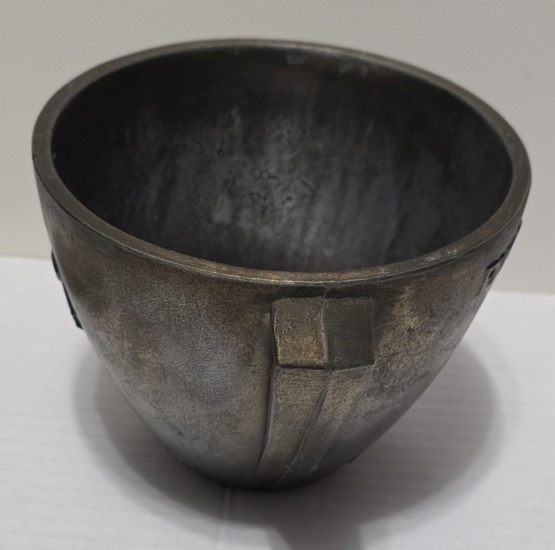 Vintage 1967 Cast Iron Pharmacy Class Mortar & Pestle Rx Graduation