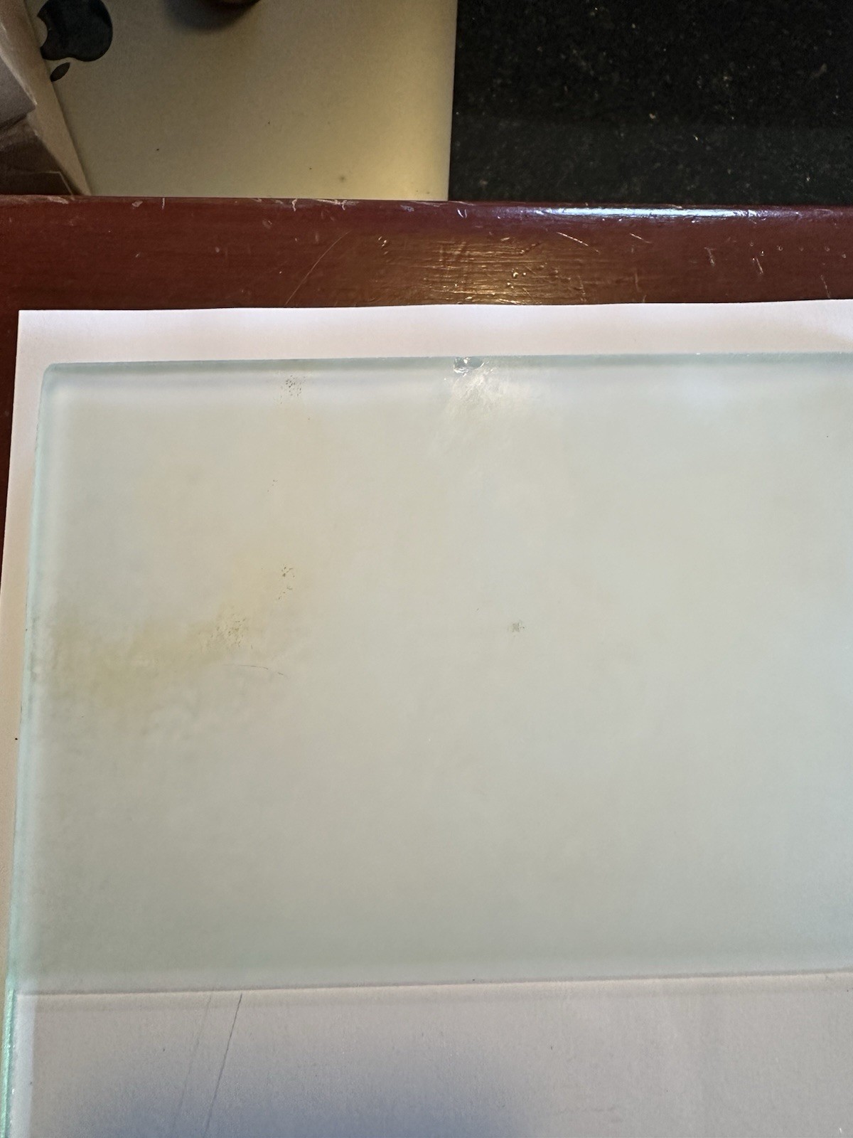 Glass Ointment/Pill Tile1/2 Frosted