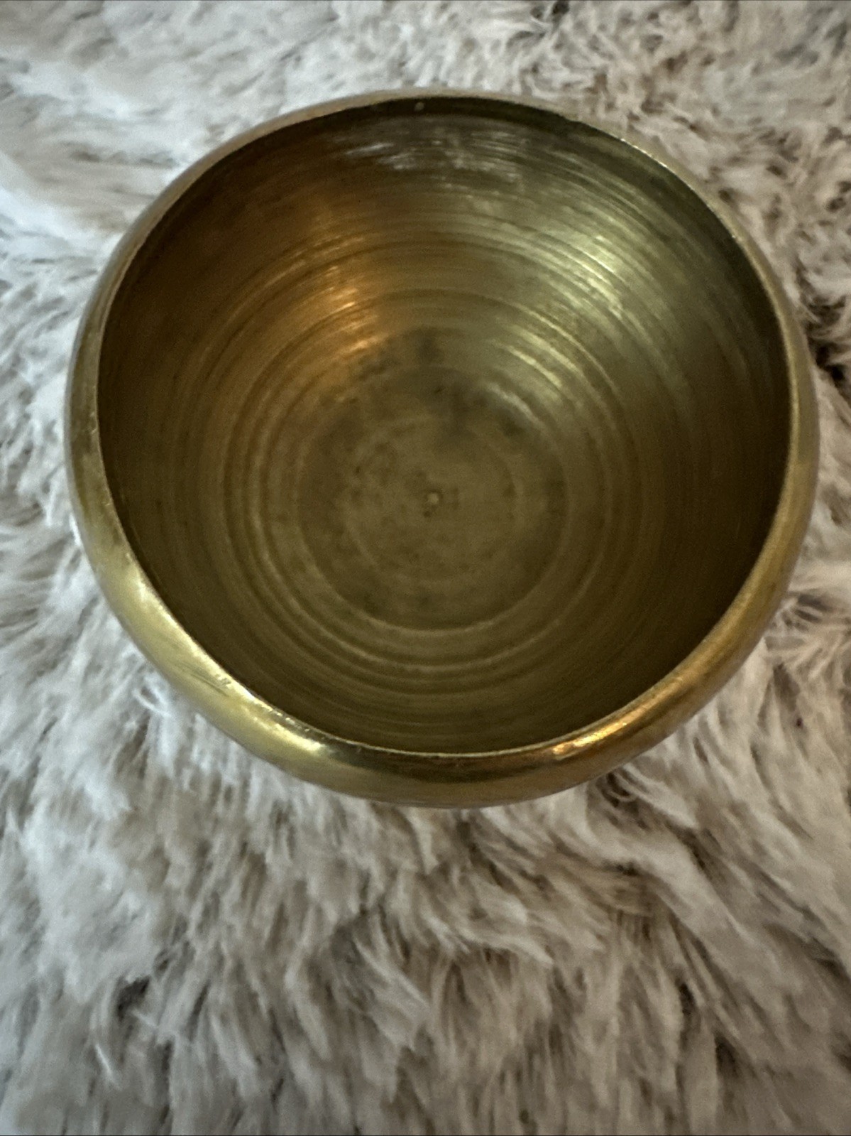 Vintage Solid Brass Small Mortar and Pestle Spice/Herb Grinder Resonant sound