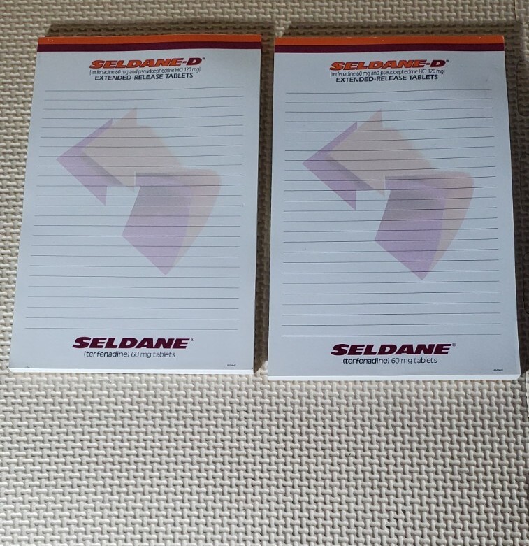 Pharmaceutical Advertising Blank Notepads Lot Of 2 8.5in.x 5.5in. -New