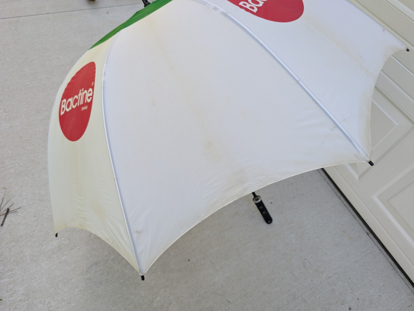 Vintage Bactine Pharmaceutical Umbrella Plastic Handle Miles Labs Advertising