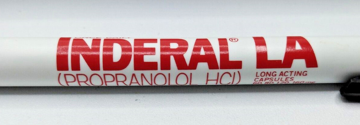 INDERAL PEN Pharmaceutical Drug Rep Pen Vintage Retro Rare