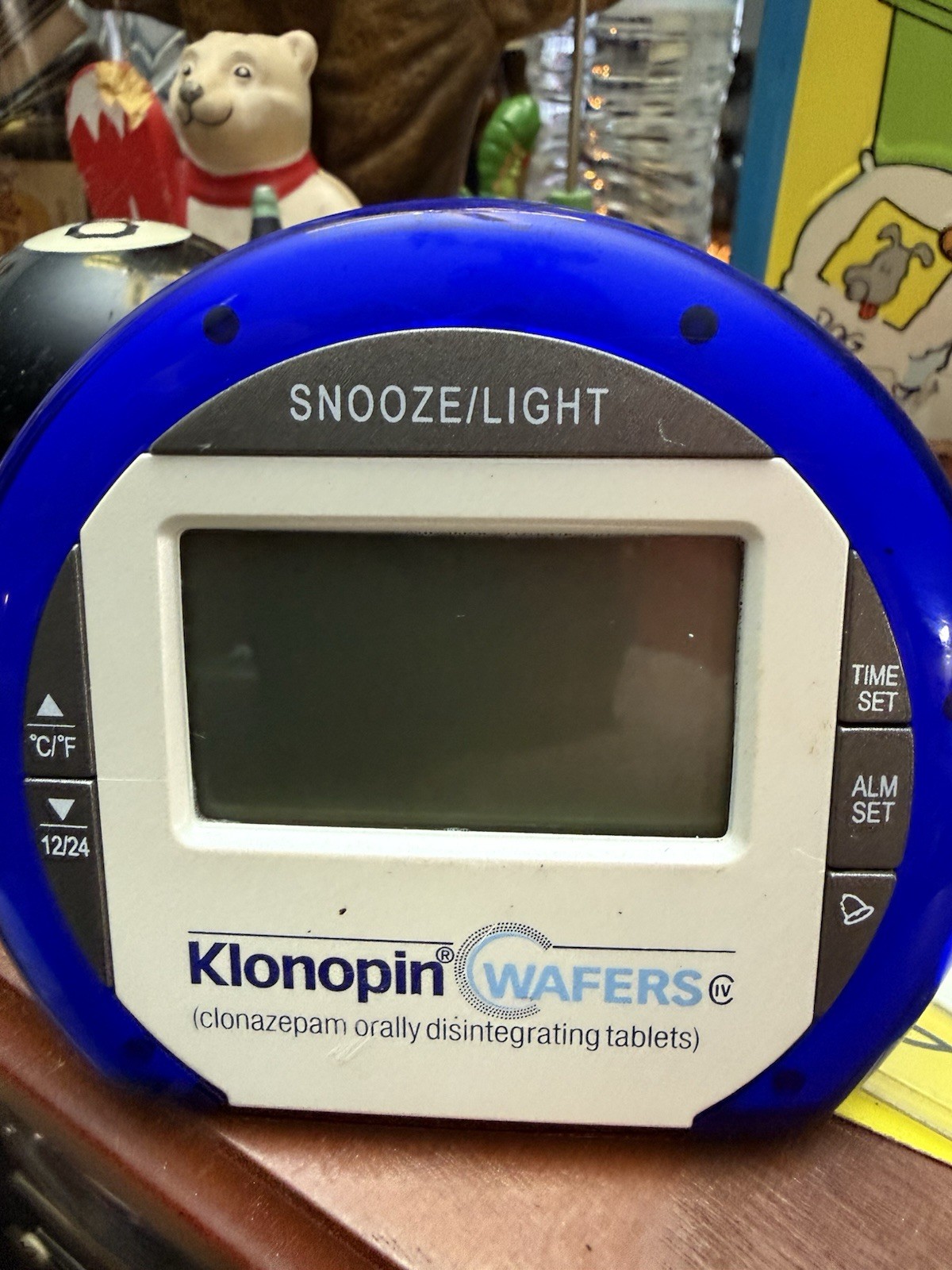 RARE KLONOPIN WAFERS CLONAZEOAM Promo Drug Rep Alarm Clock Pharmaceutical