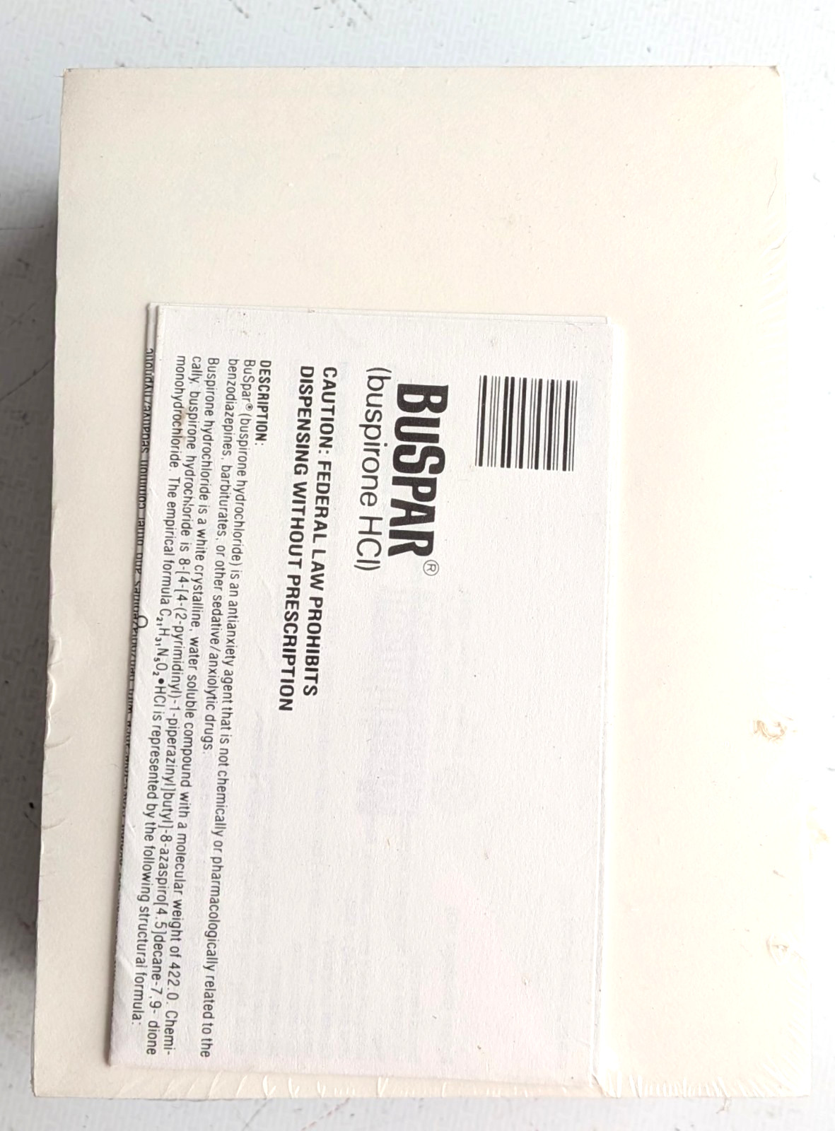 Vtg Buspar Notepad Pack New In Plastic, Medical Pharmacy Promo