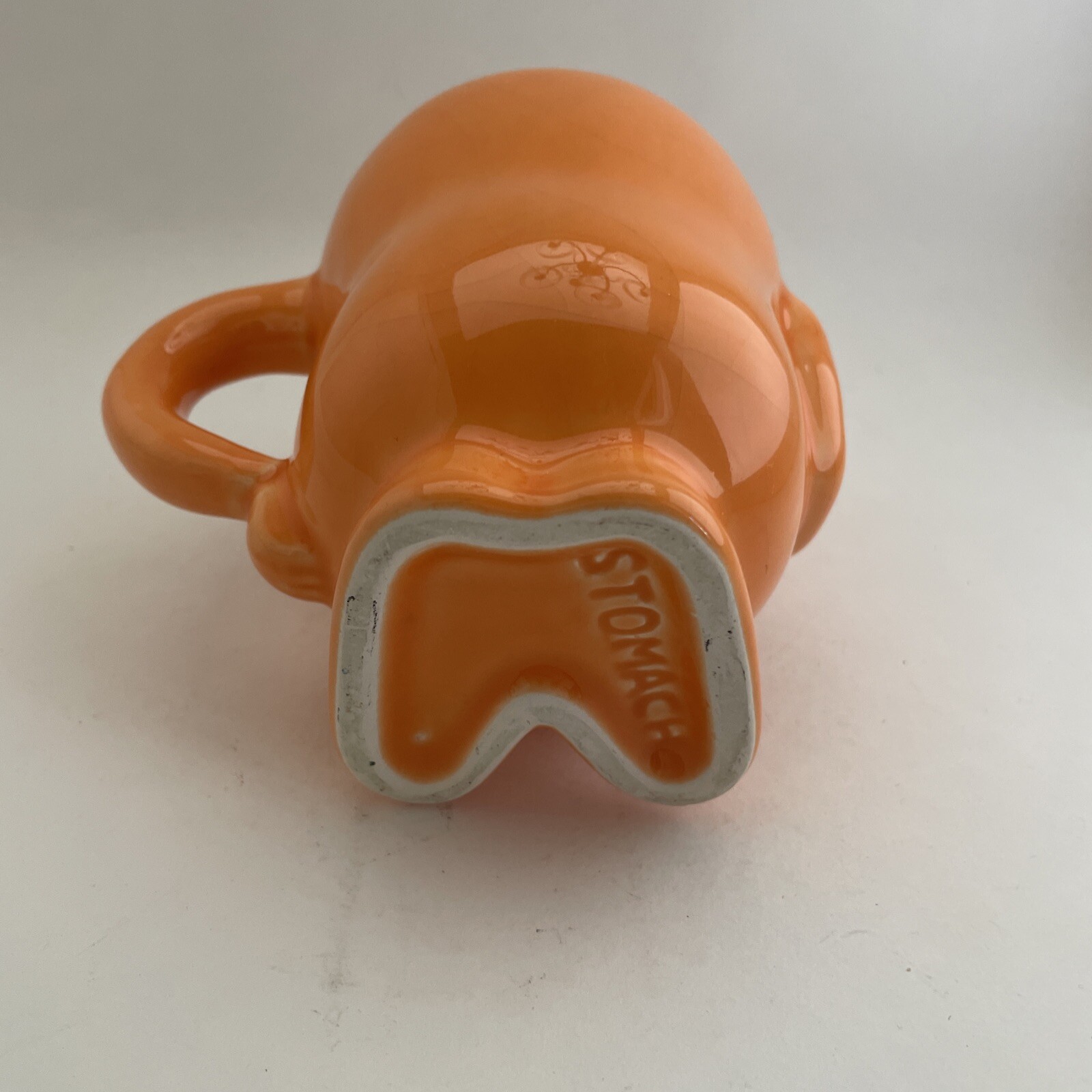 Actos Pharmaceuticals Promotion Ceramic Orange Stomach Mug Anthropomorphic Weird