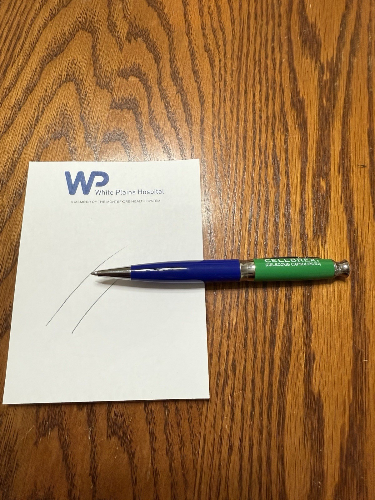 Celebrex Pharmaceutical Rep Pen Heavy Metal Blue & Green