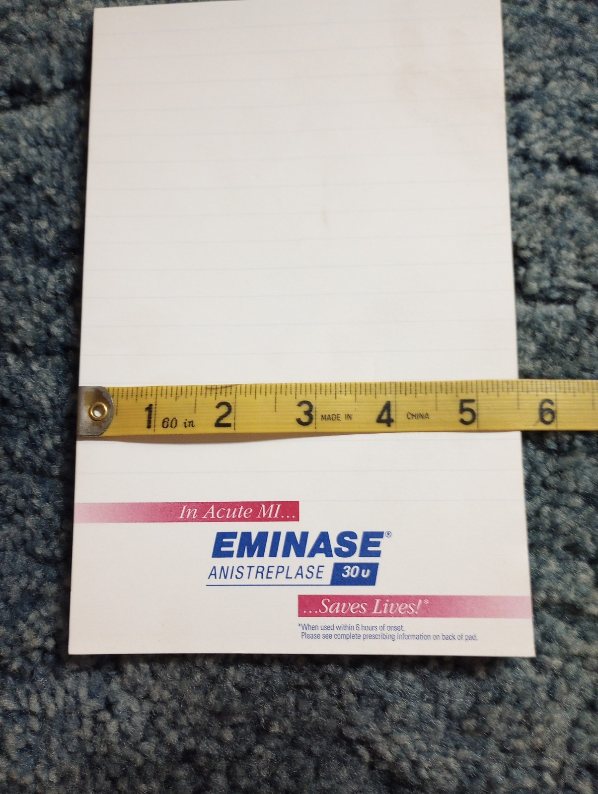 PHARMACEUTICAL DRUG REP ITEMS -EMINASE- NOTE PADS – 2