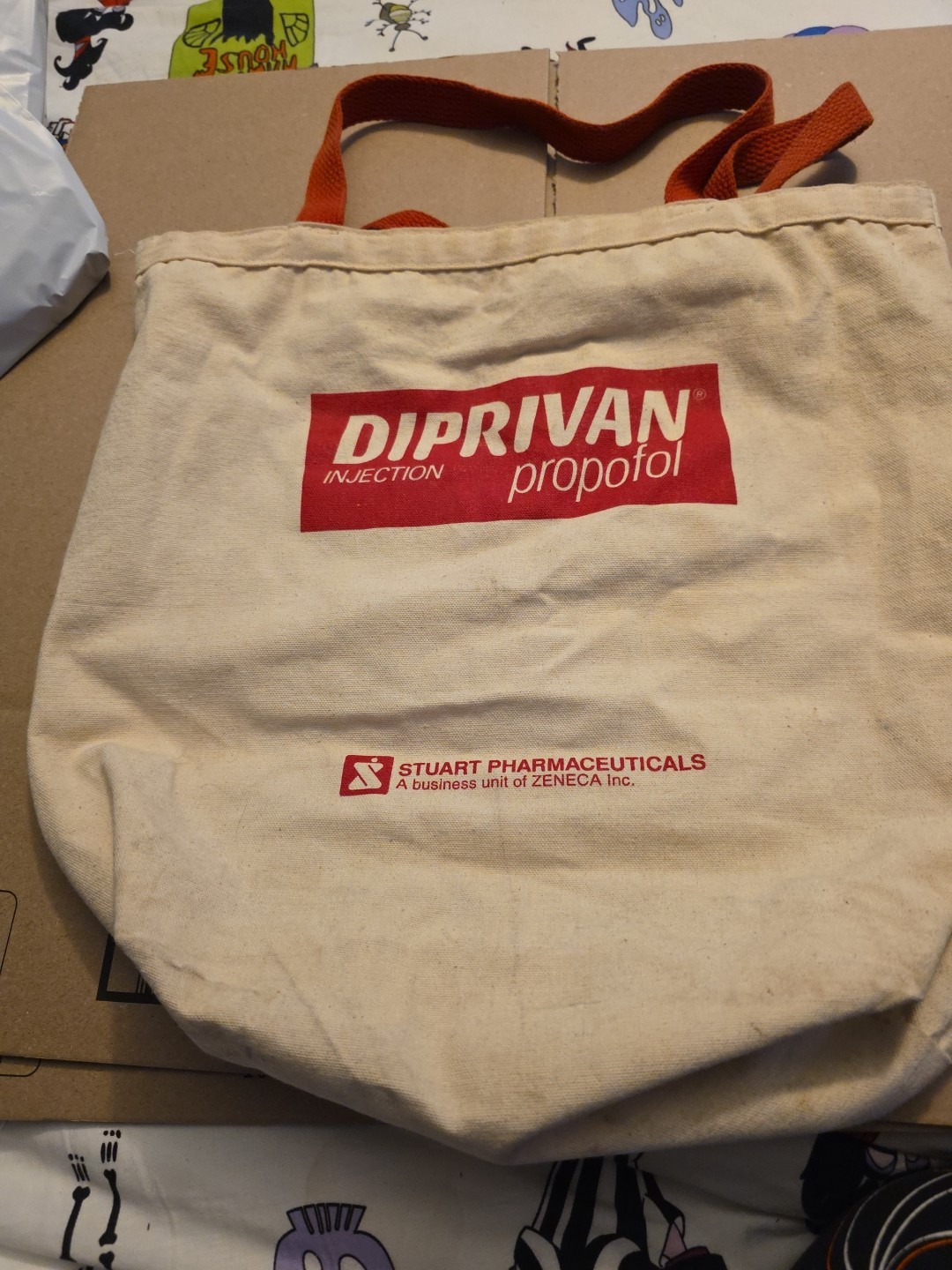 Vintage Diprivan Propofol Tote Bag Pharmaceutical Advertising DIP#5