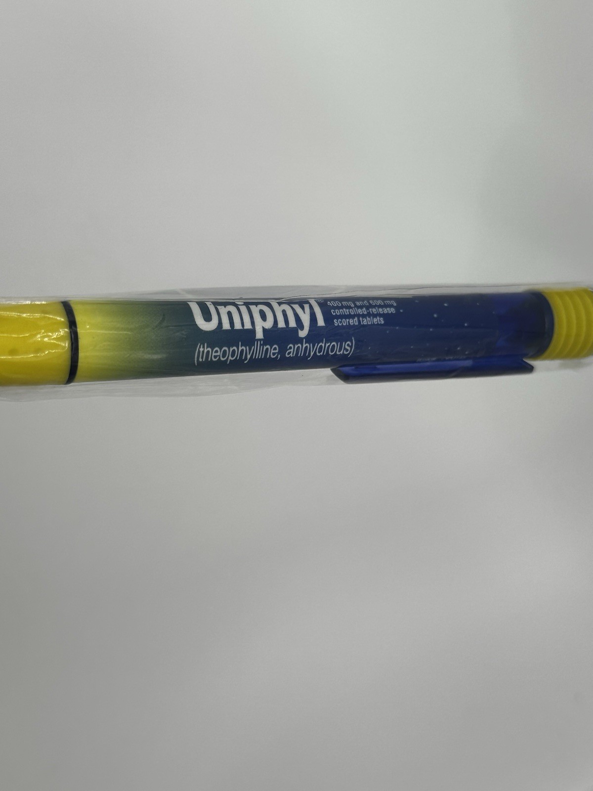 Uniphyl theophylline anhydrous Drug Rep Pharma Promotional Advertising New Pen