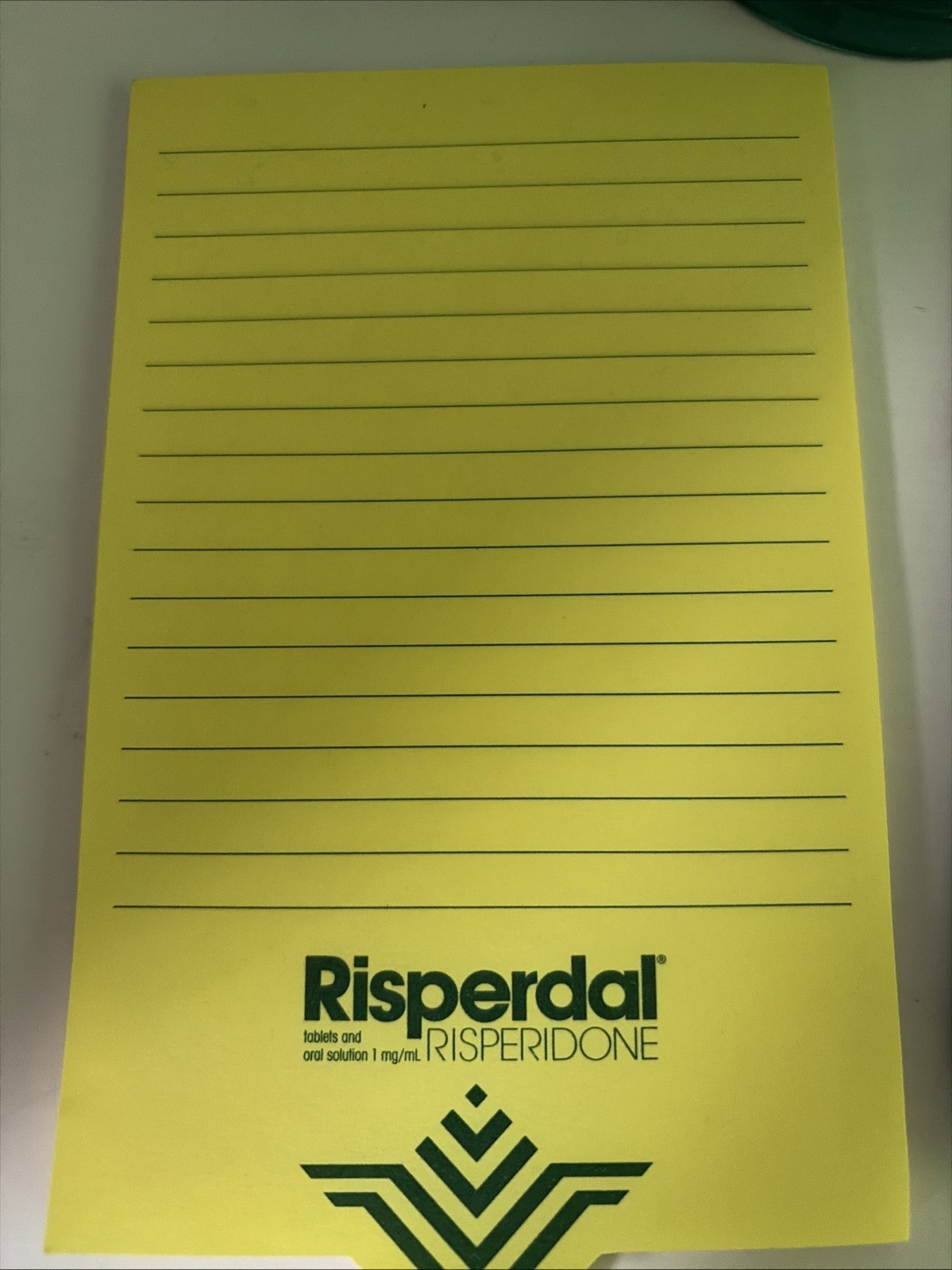 Early 2000s RARE risperdal drug rep merch comes with Mug, pen, & two note pads
