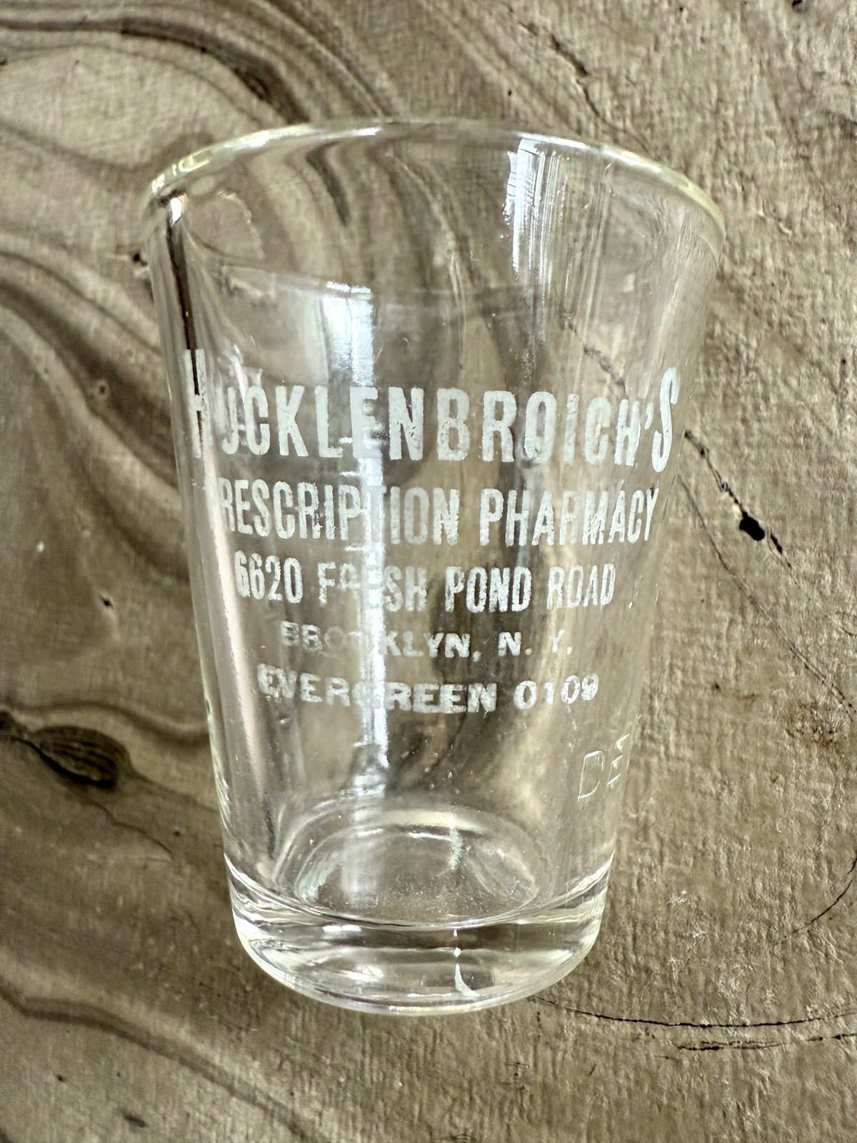 Vintage Drug Promo HUCKLINBROICH’S PHARMACY BROOKLYN 2 1/2″ NEW YORK