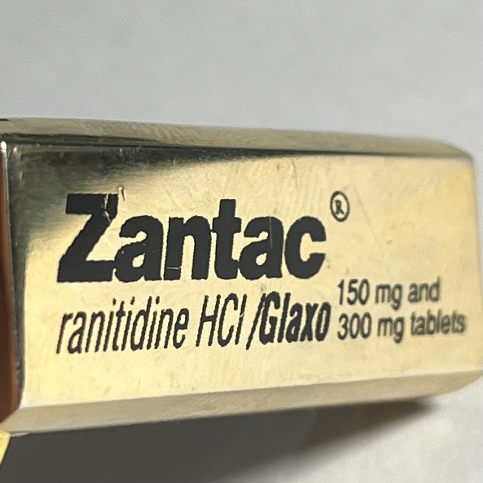 Drug Rep Zantac Ranitidine Glaxo Pharma Advertising Gold Tone Keychain Whistle