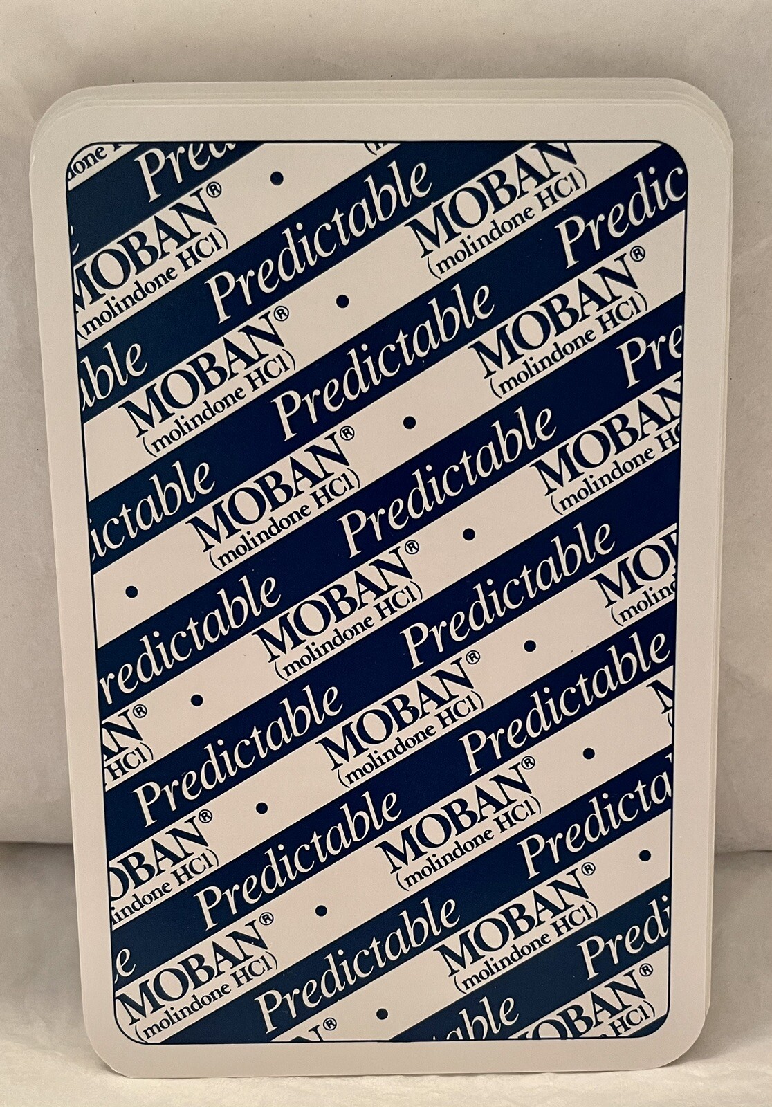 VINTAGE 90’S MOBAN DRUG REP PHARMA PROMO JUMBO PLAYING CARDS + 3 Trick “FEATS”