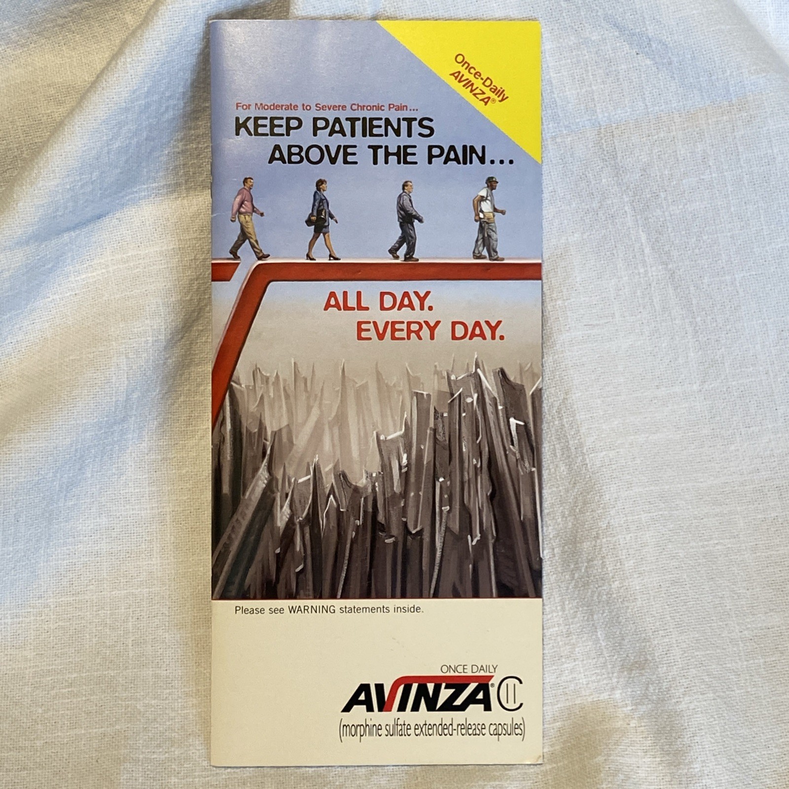 Avinza Morphine Drug Rep Brochure Rare Opioid Crisis Big Pharma Oxycontin 2004