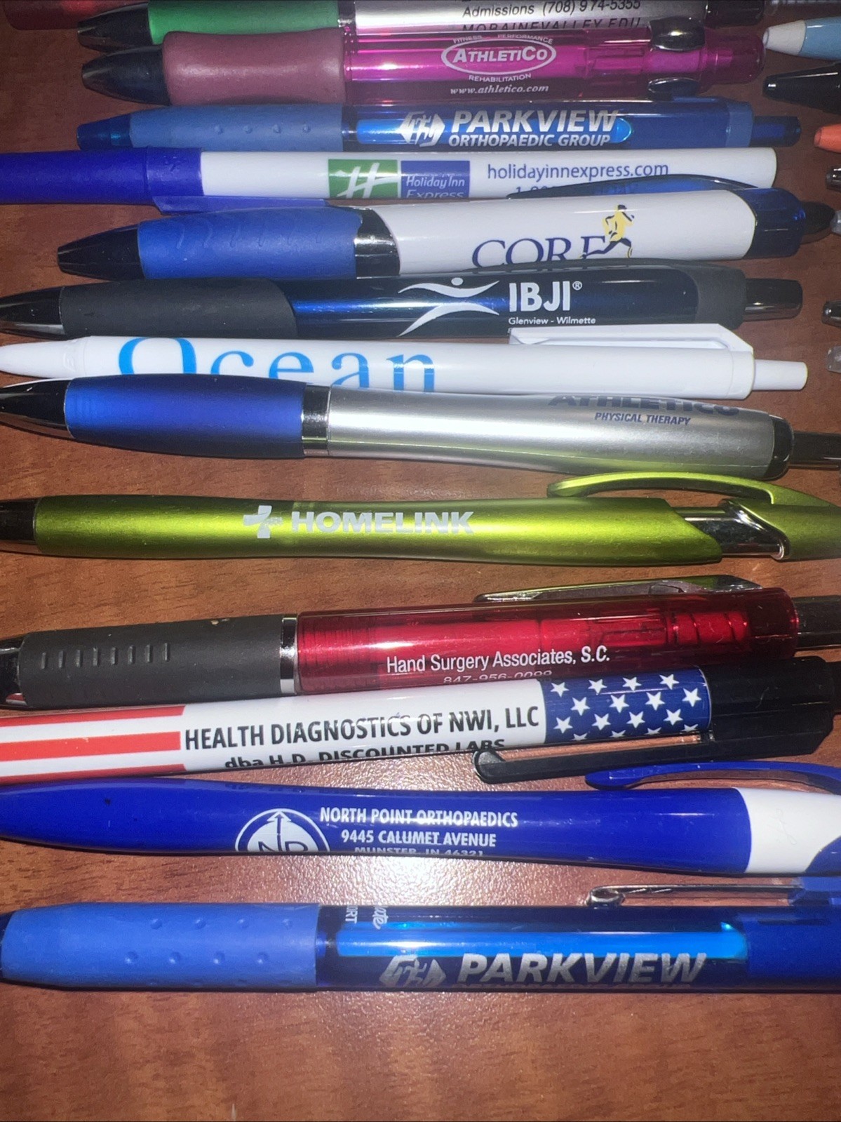 Lot 43 Drug Rep RX Advertising Pens Medical Hotel Casino School Dental Bank