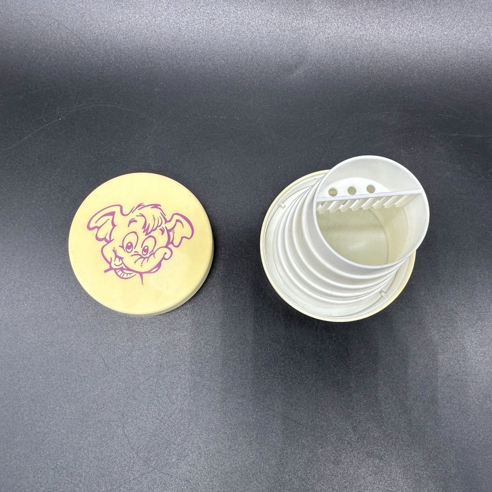 Vtg Pill Cup Allegra Telescoping Elephant Pharmaceutical Drug Rep Promo Travel