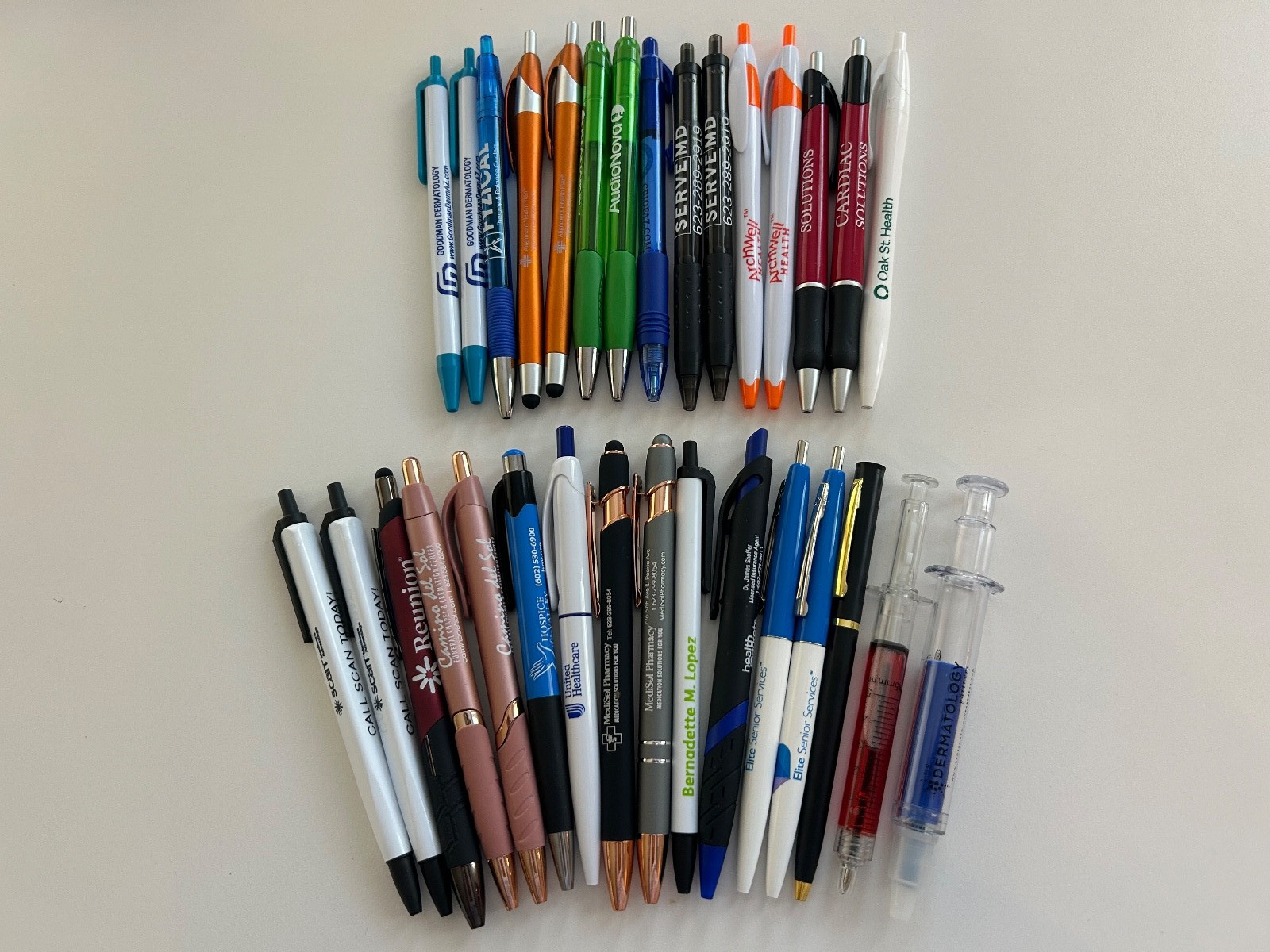 31 Lot Promo PENS Healthcare, Medical Services, Aging,Senior Living, Humana, UNH