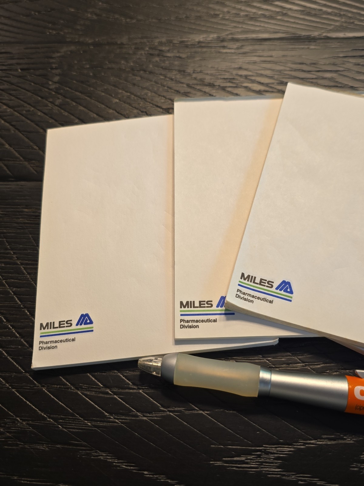 Cipro Pharmaceutical Drug Rep Pen And Note Pads Vintage Metal Pen