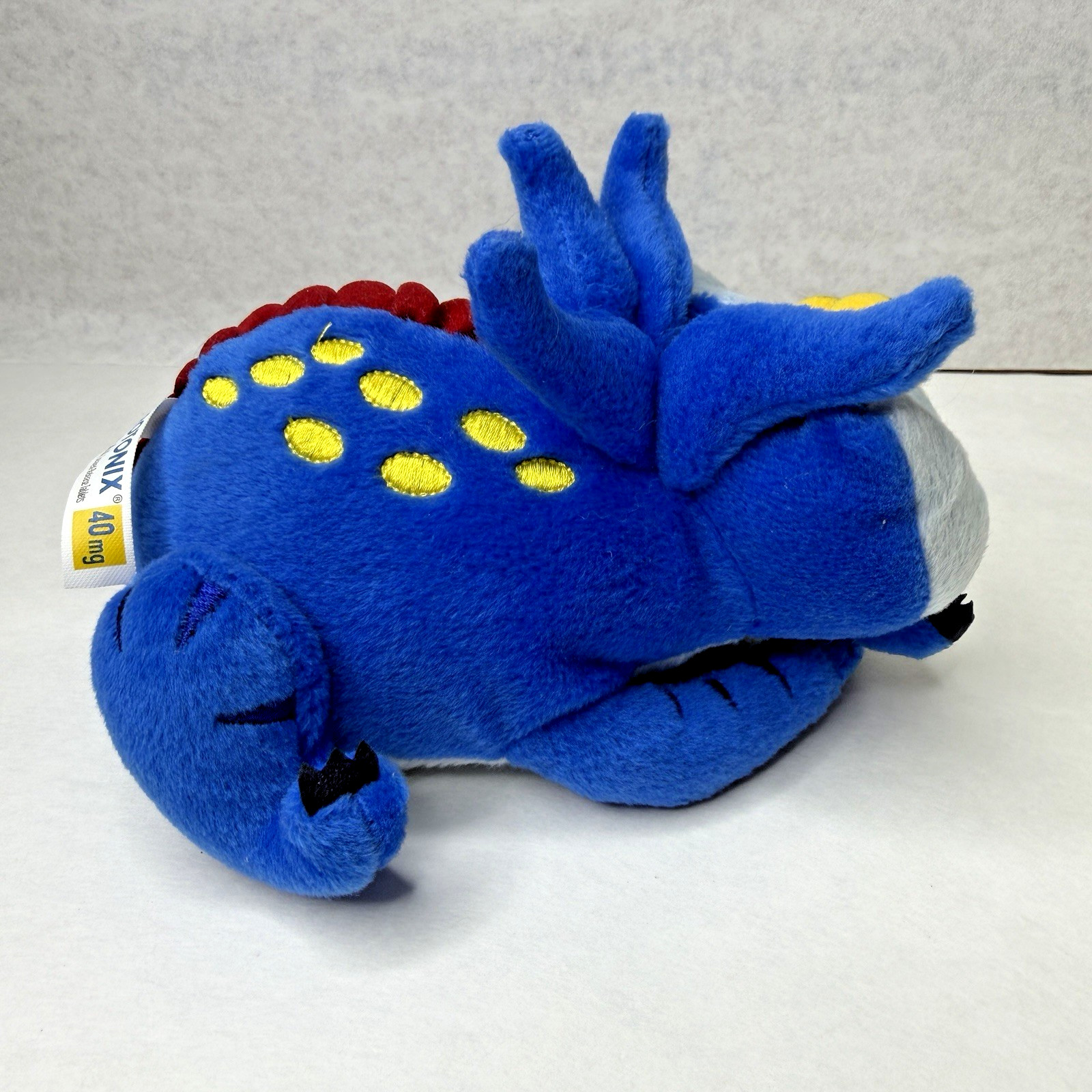 Protonix Drug Rep Pharma Plush Blue Toy Gerdy Dinosaur Promo Advertising Vintage