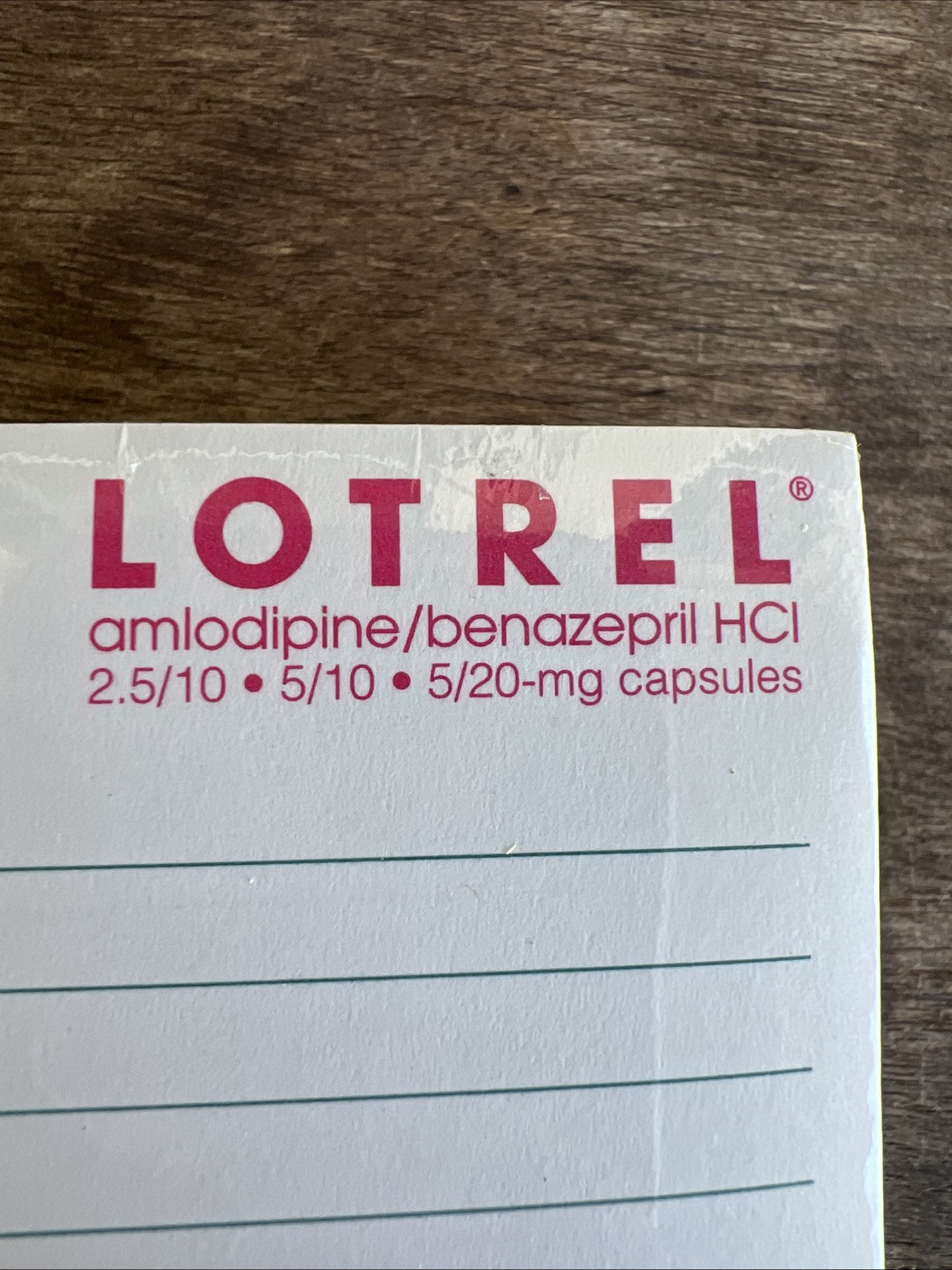 Diovan Lotrel Advertising Pharmaceutical Drug Rep Post-it Brand Note Pad Sealed